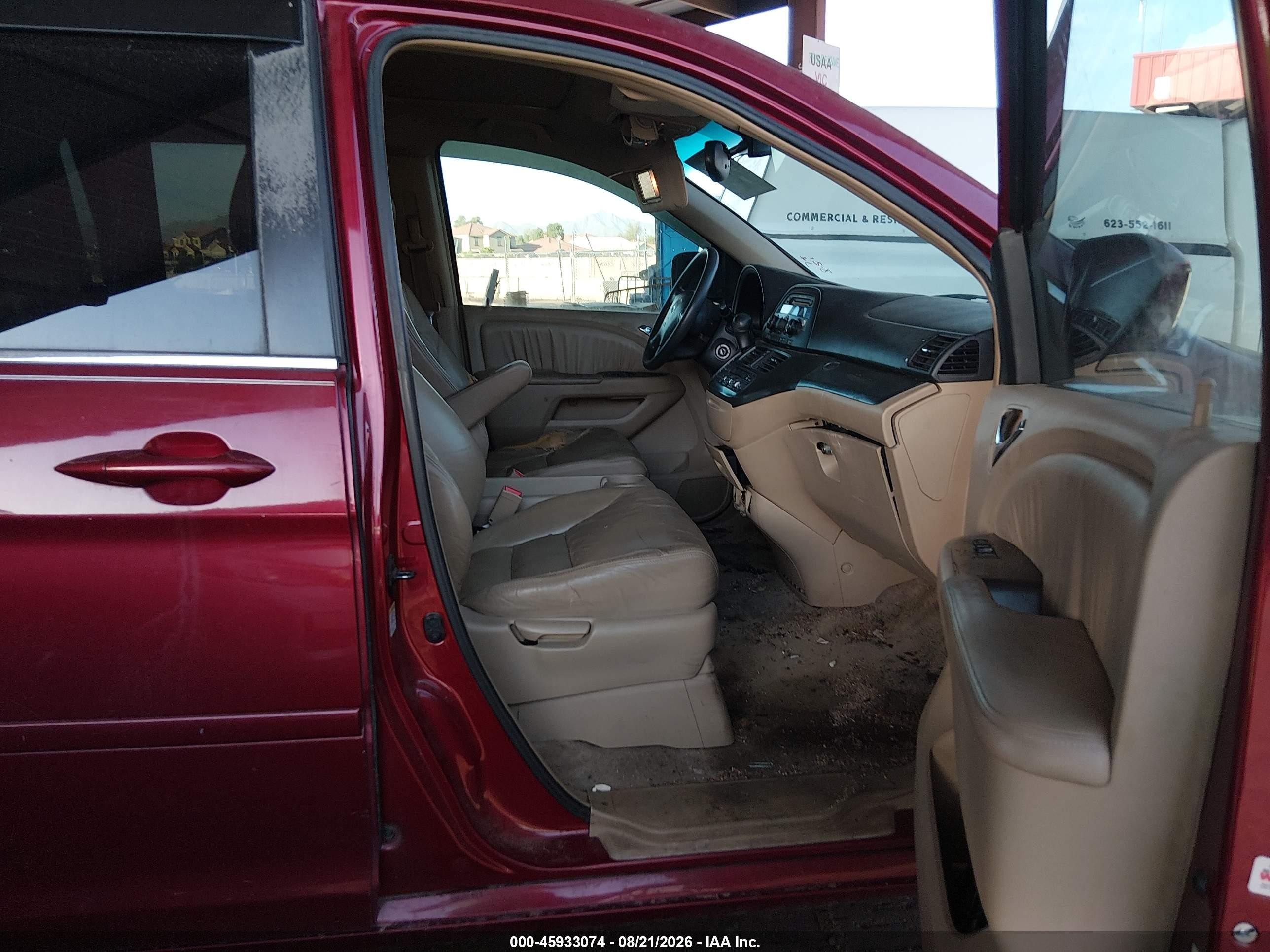 2005 Honda Odyssey Ex-l Maroon vin: 5FNRL38635B417405