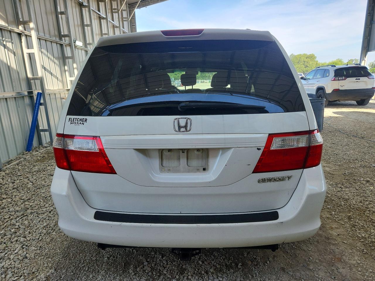 2005 Honda Odyssey Exl White vin: 5FNRL38635B424550
