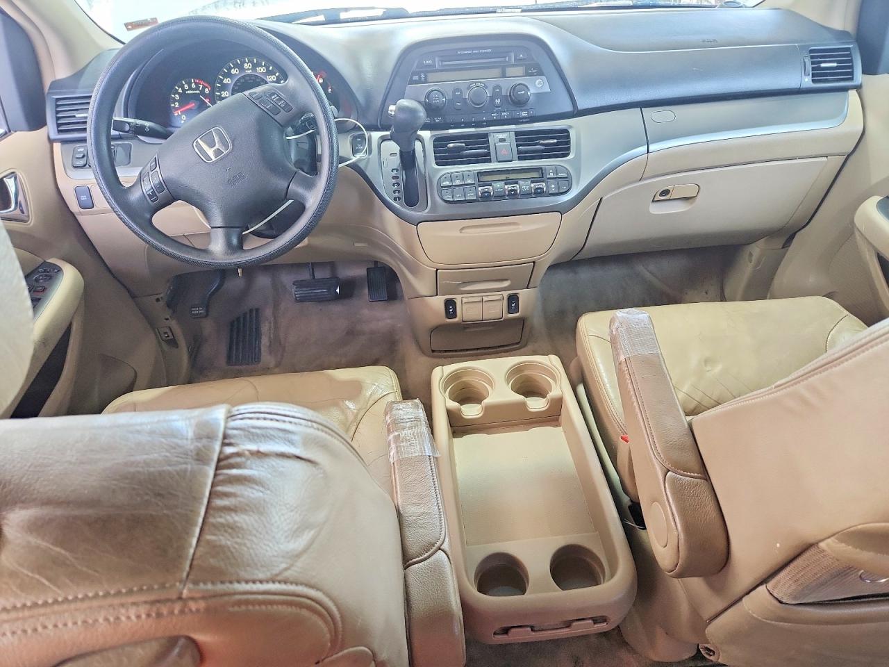 2005 Honda Odyssey Exl White vin: 5FNRL38635B424550