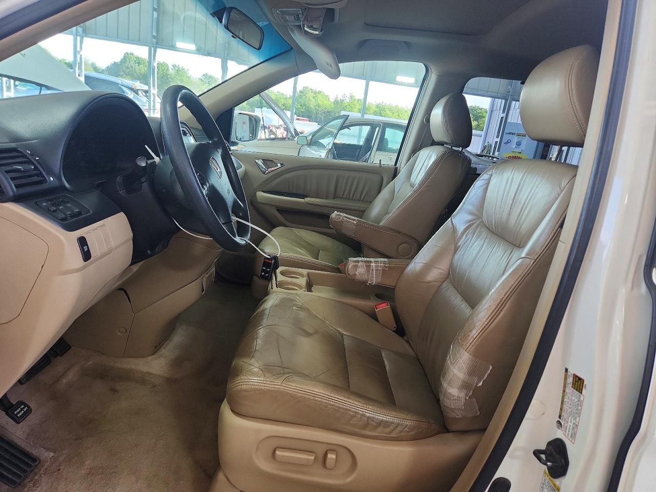2005 Honda Odyssey Exl White vin: 5FNRL38635B424550