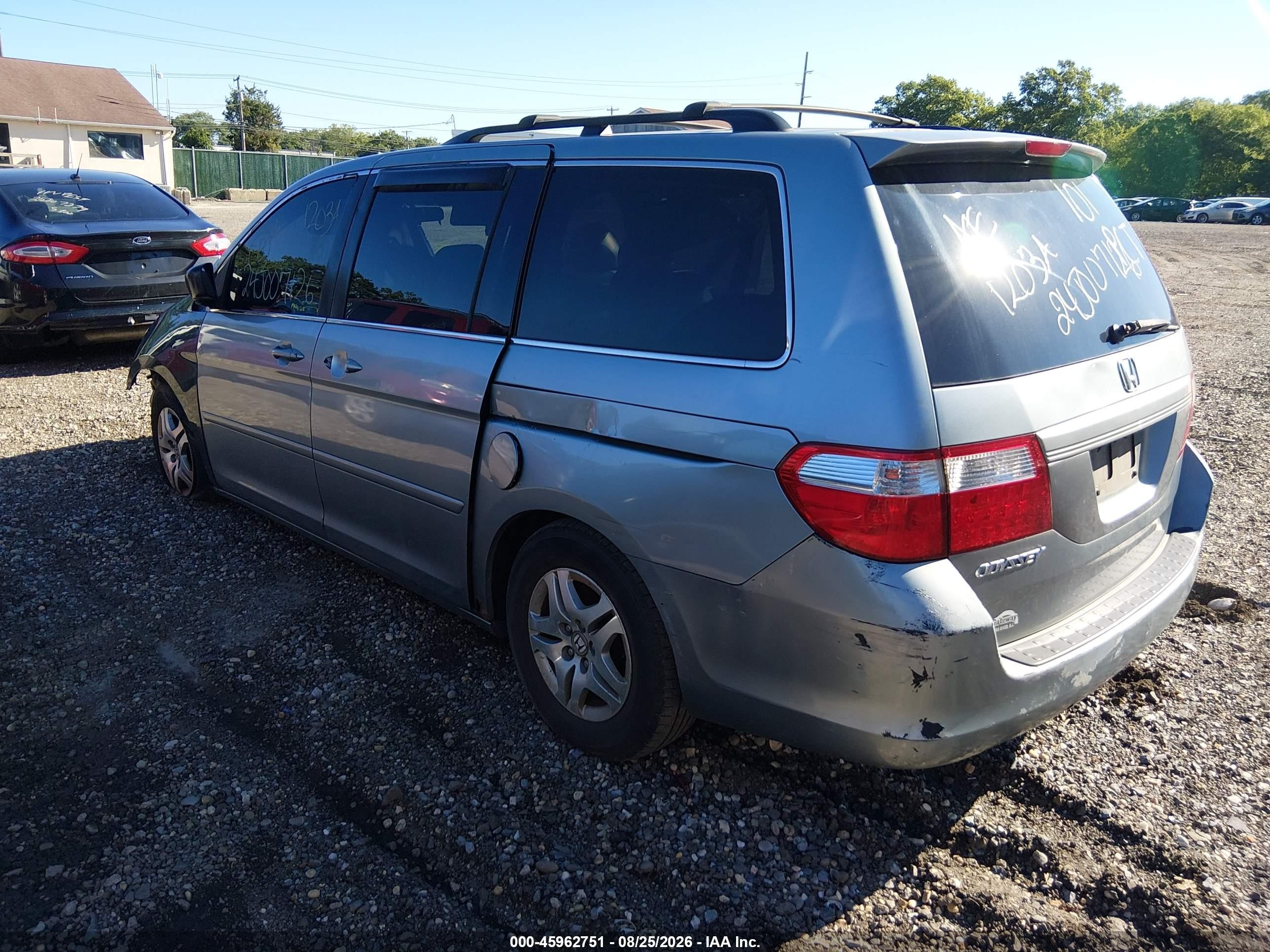 2006 Honda Odyssey Ex-l Light Blue vin: 5FNRL38636B033531