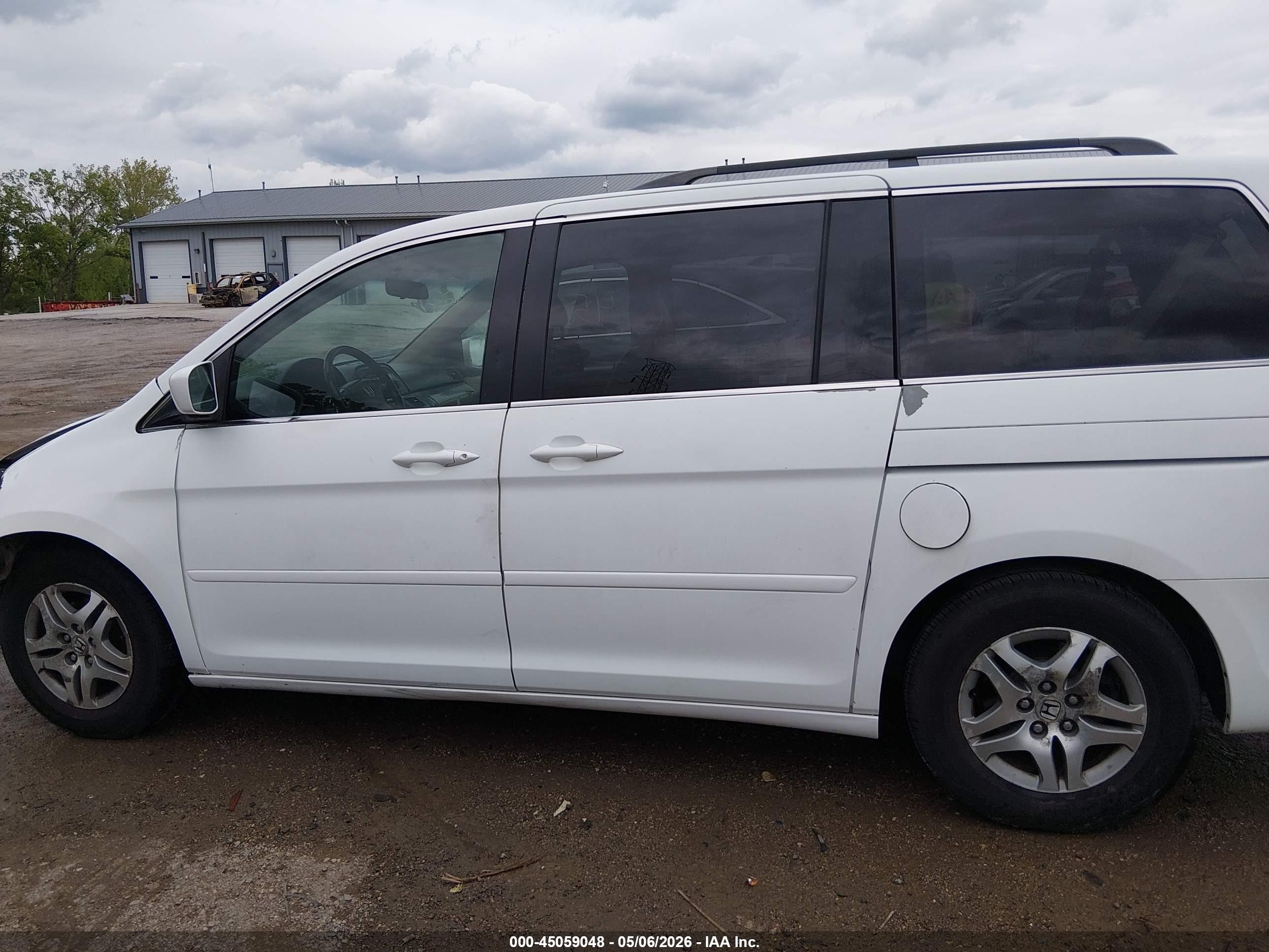2006 Honda Odyssey Ex-l White vin: 5FNRL38636B402517