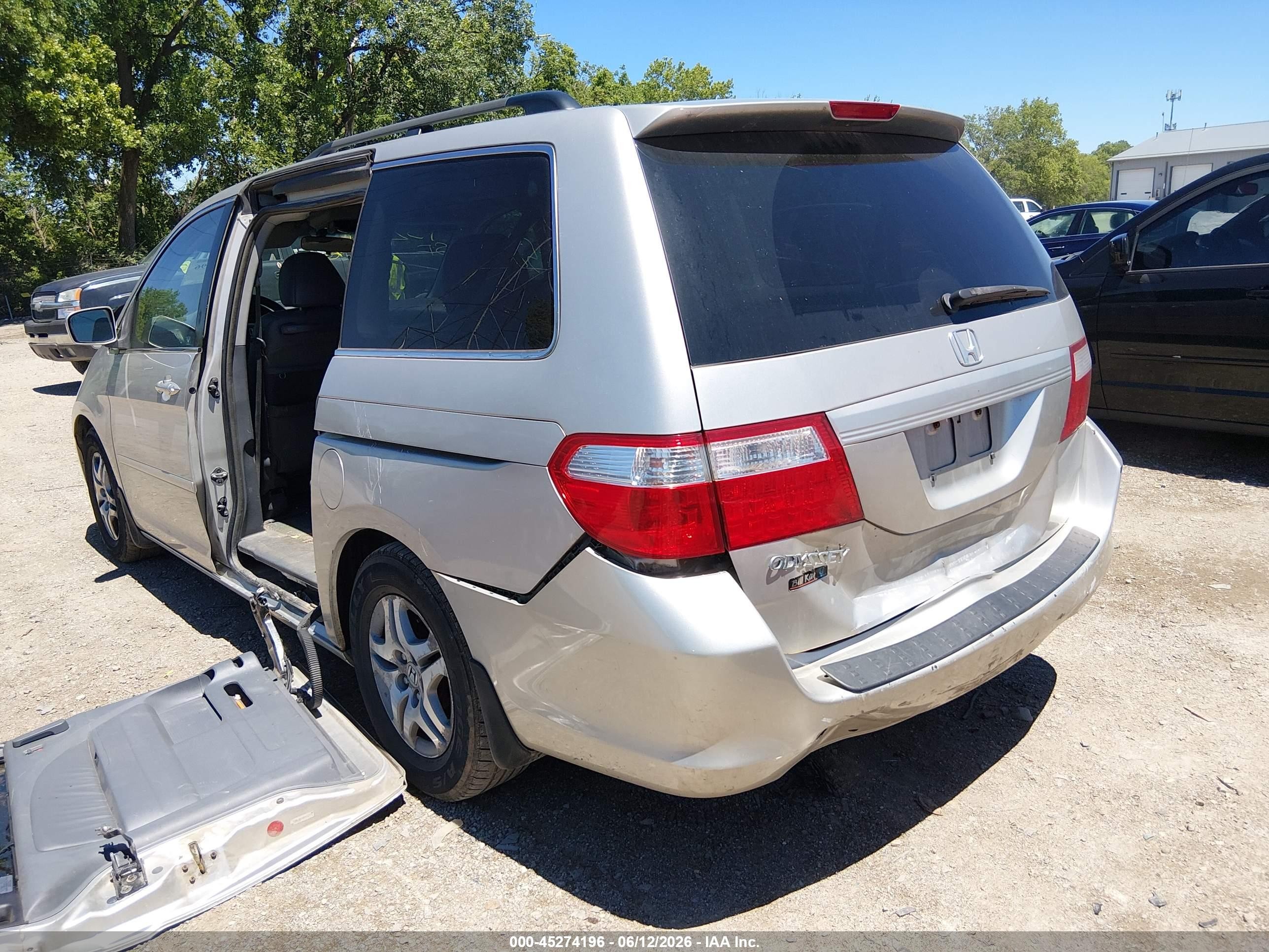 2006 Honda Odyssey Ex-l Серебряный vin: 5FNRL38636B457372