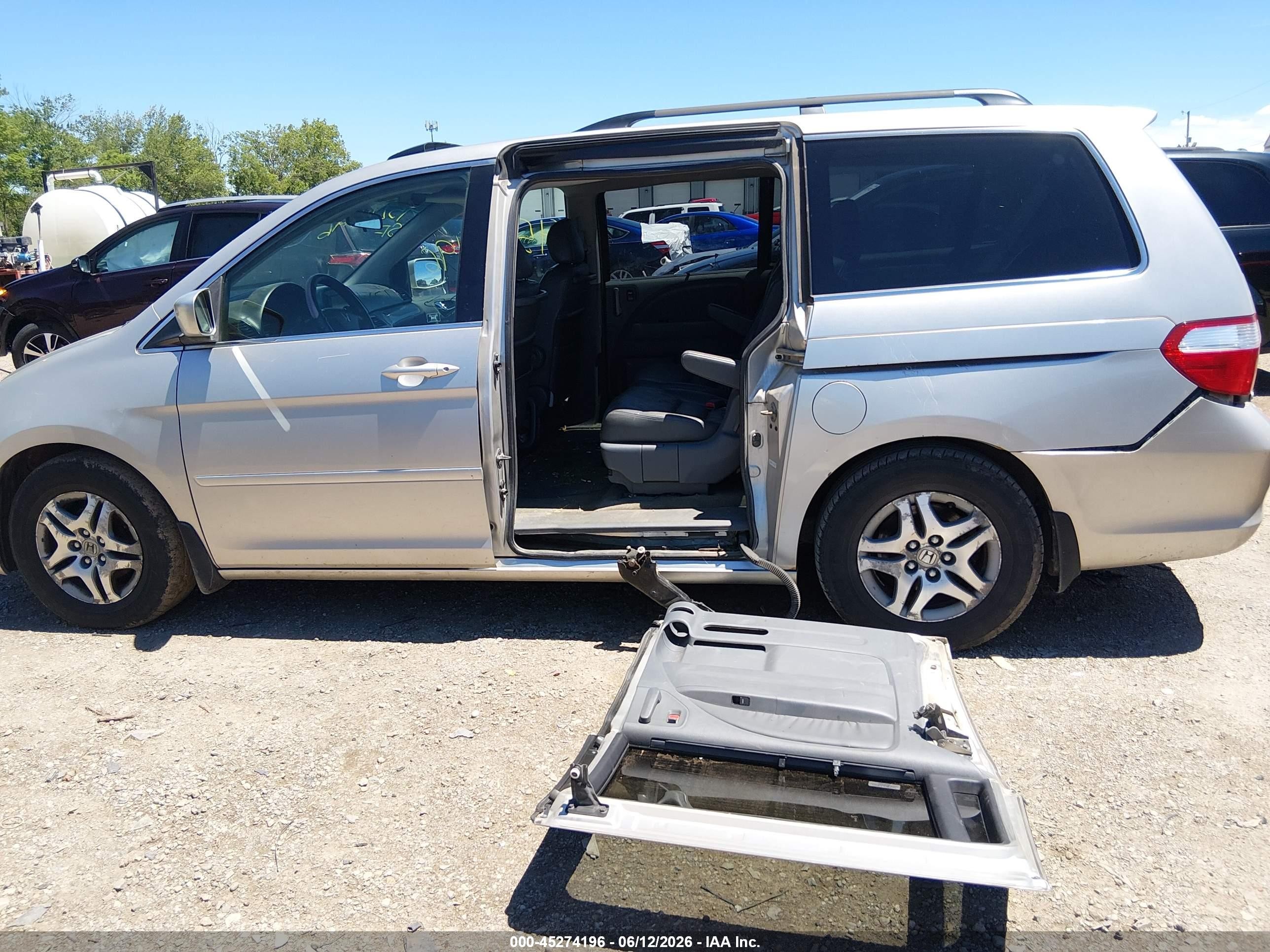 2006 Honda Odyssey Ex-l Серебряный vin: 5FNRL38636B457372