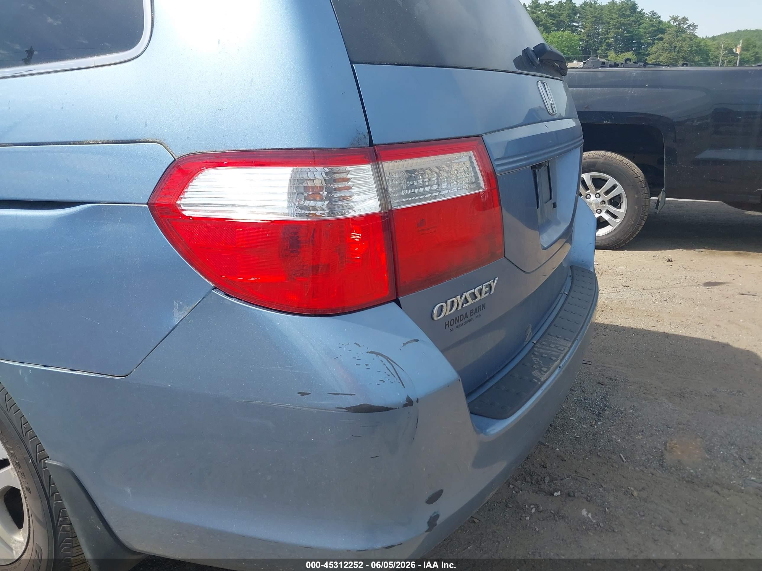 2007 Honda Odyssey Ex-l Light Blue vin: 5FNRL38637B001518