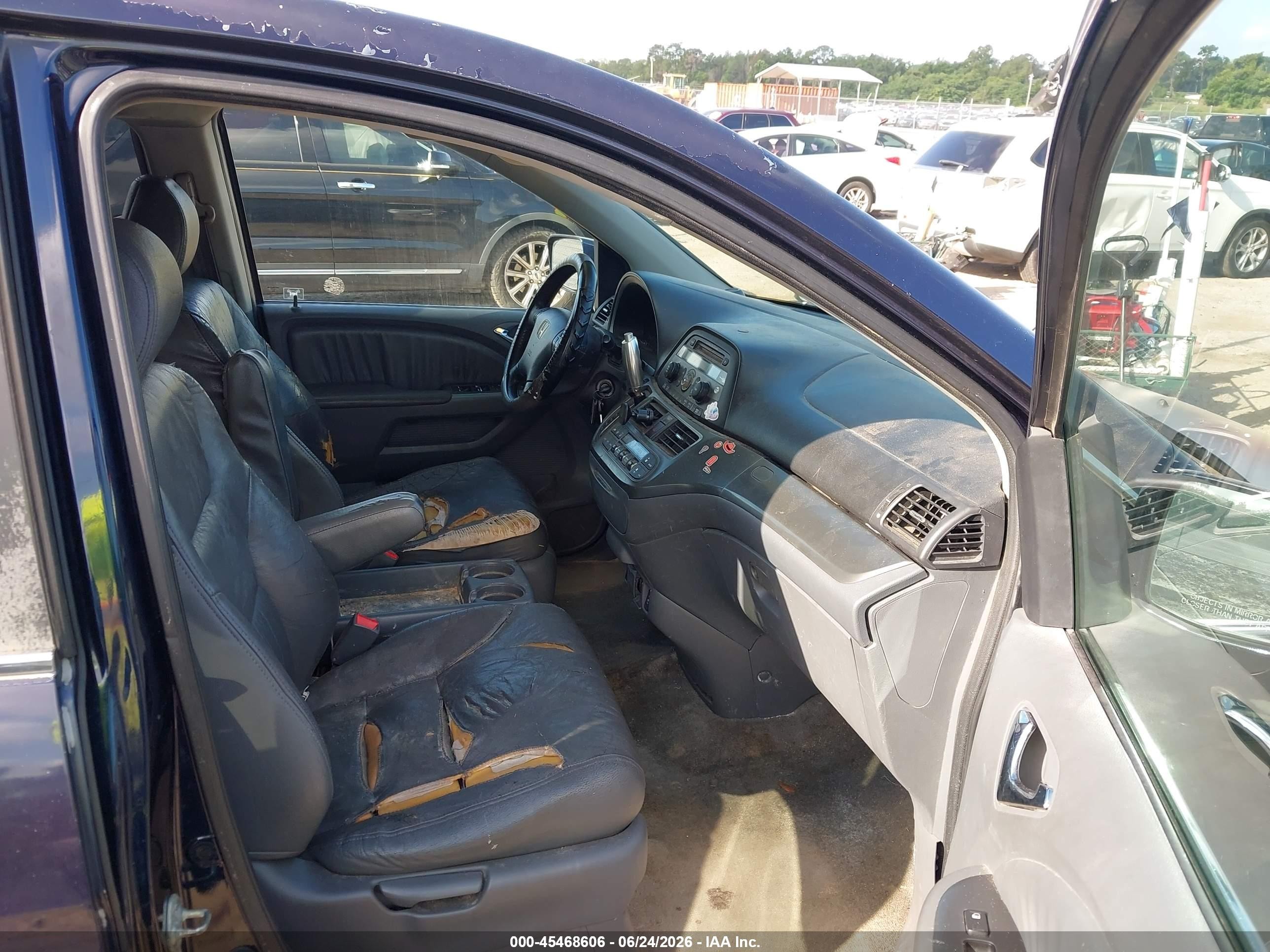 2007 Honda Odyssey Ex-l Dark Blue vin: 5FNRL38637B010932