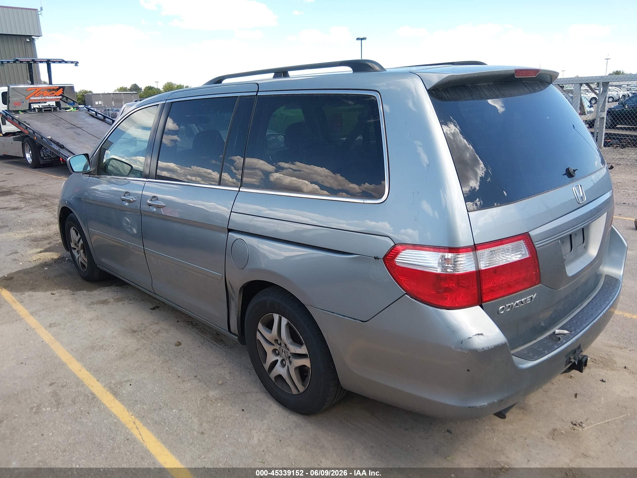 2007 Honda Odyssey Ex-l Синий vin: 5FNRL38637B011921