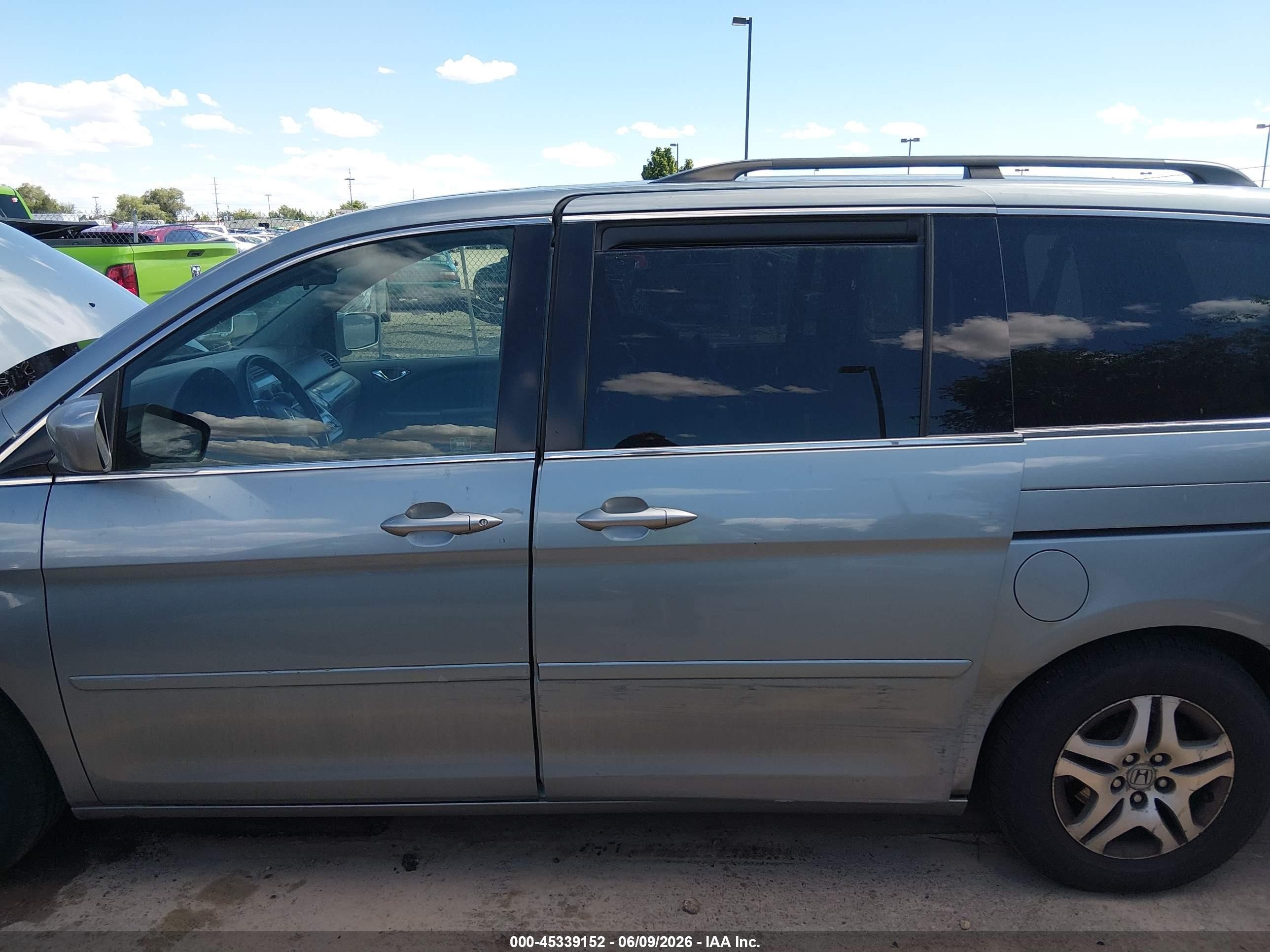 2007 Honda Odyssey Ex-l Синий vin: 5FNRL38637B011921