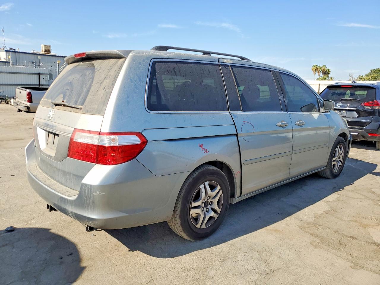 2007 Honda Odyssey Exl Silver vin: 5FNRL38637B044580
