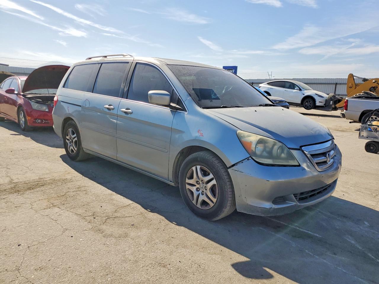 2007 Honda Odyssey Exl Silver vin: 5FNRL38637B044580
