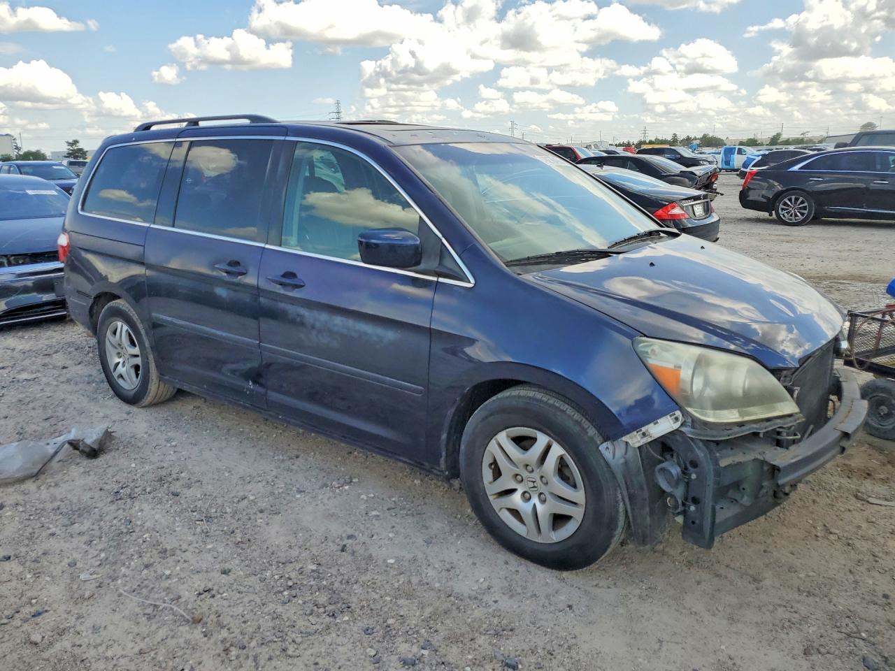 2007 Honda Odyssey Exl Blue vin: 5FNRL38637B131945