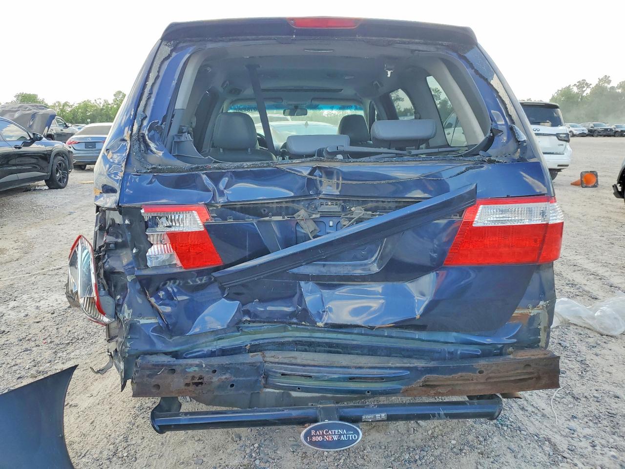 2007 Honda Odyssey Exl Blue vin: 5FNRL38637B131945