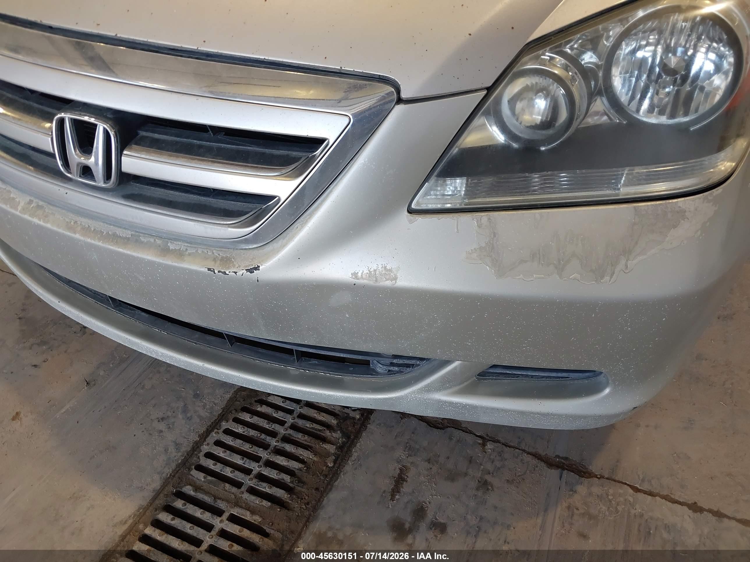 2007 Honda Odyssey Ex-l Серебряный vin: 5FNRL38637B402759