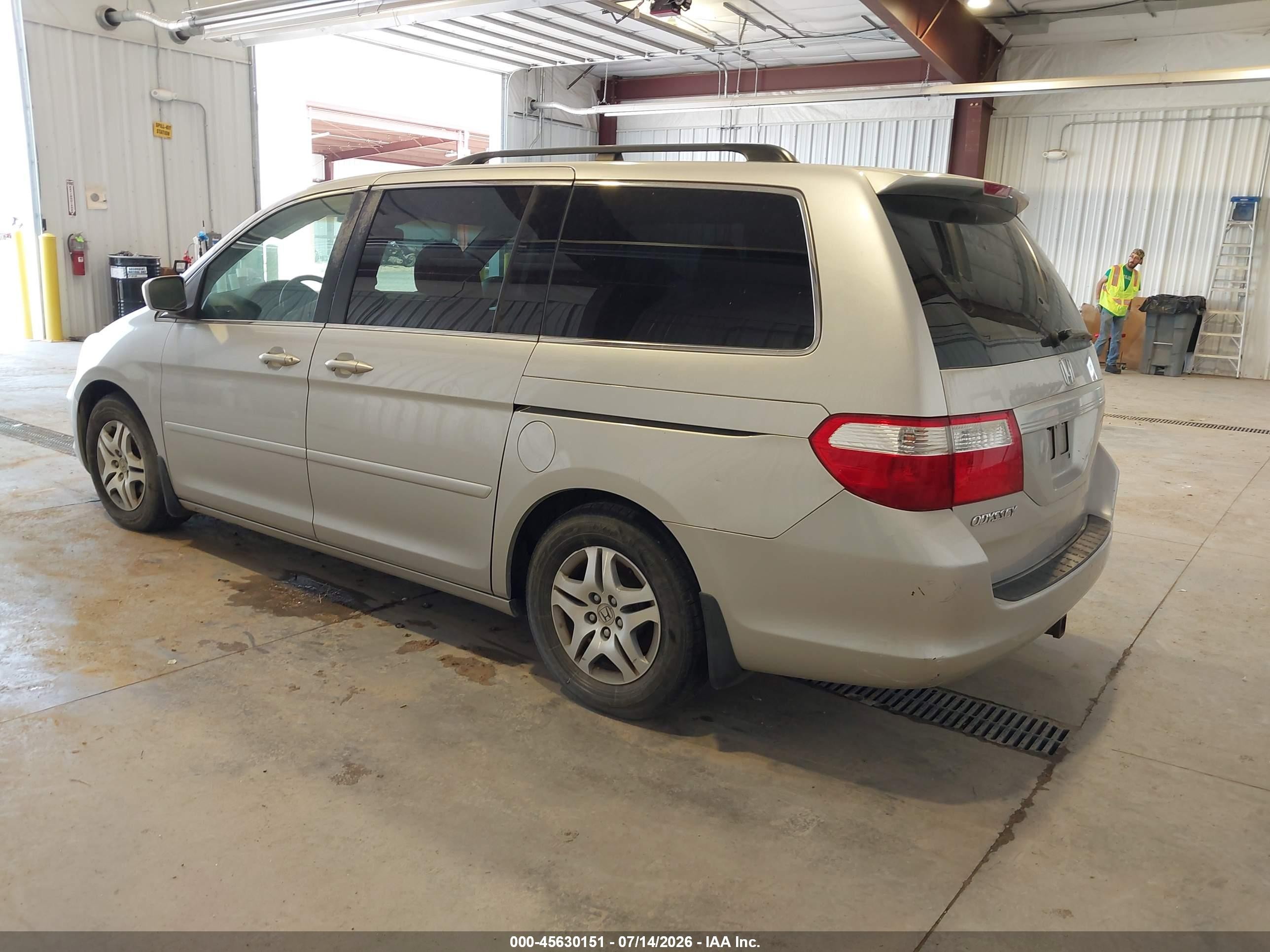 2007 Honda Odyssey Ex-l Серебряный vin: 5FNRL38637B402759