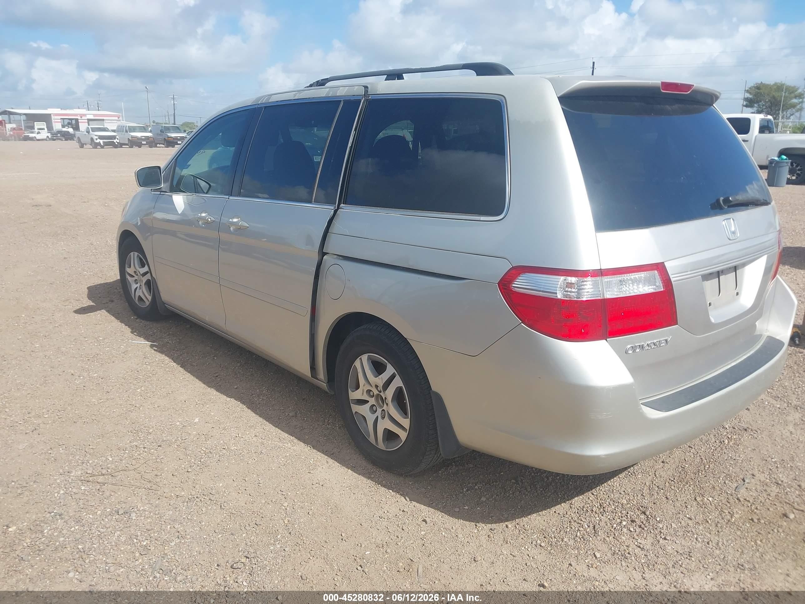 2007 Honda Odyssey Ex-l Silver vin: 5FNRL38637B410182