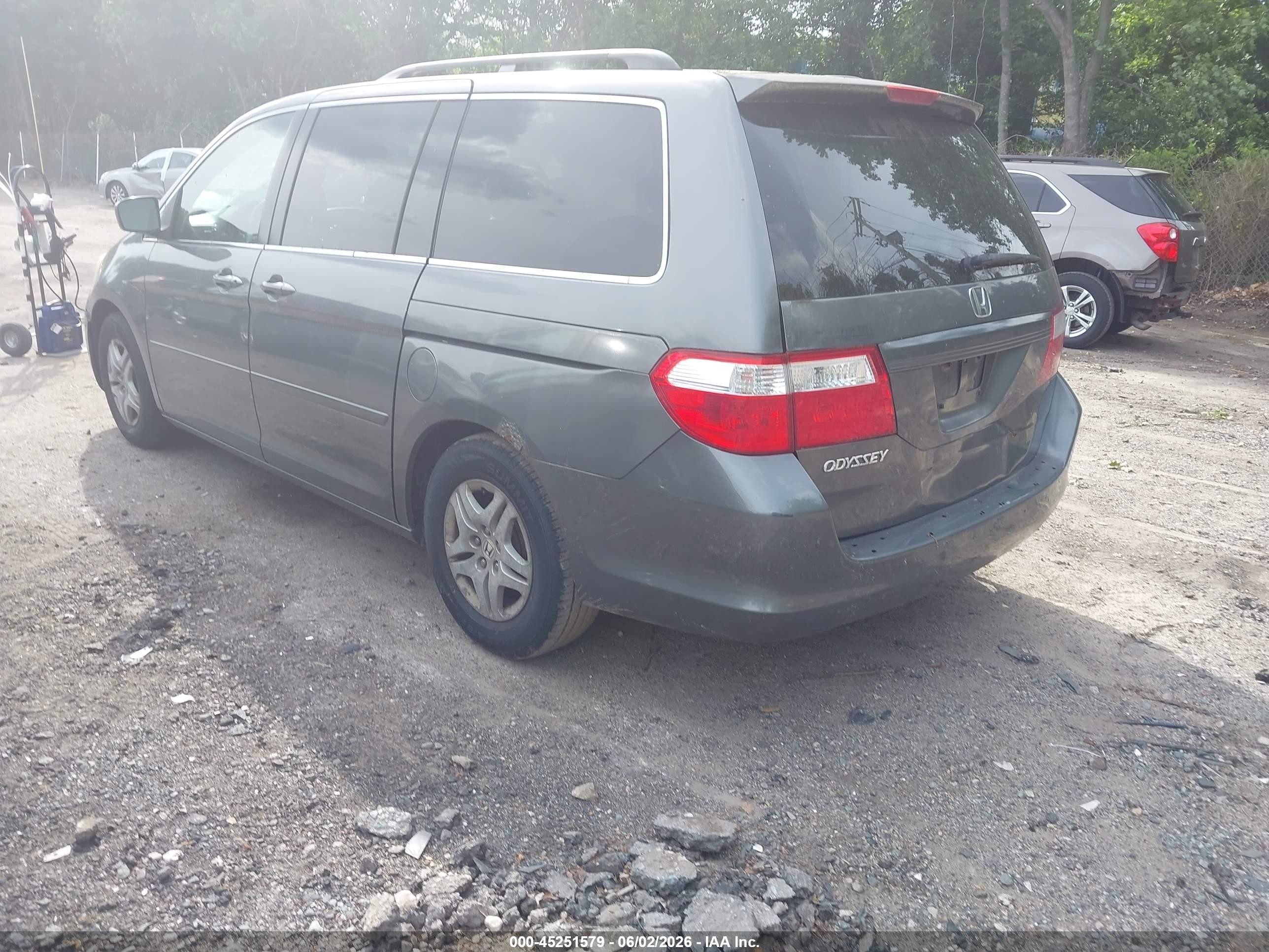 2007 Honda Odyssey Ex-l Gray vin: 5FNRL38637B440816