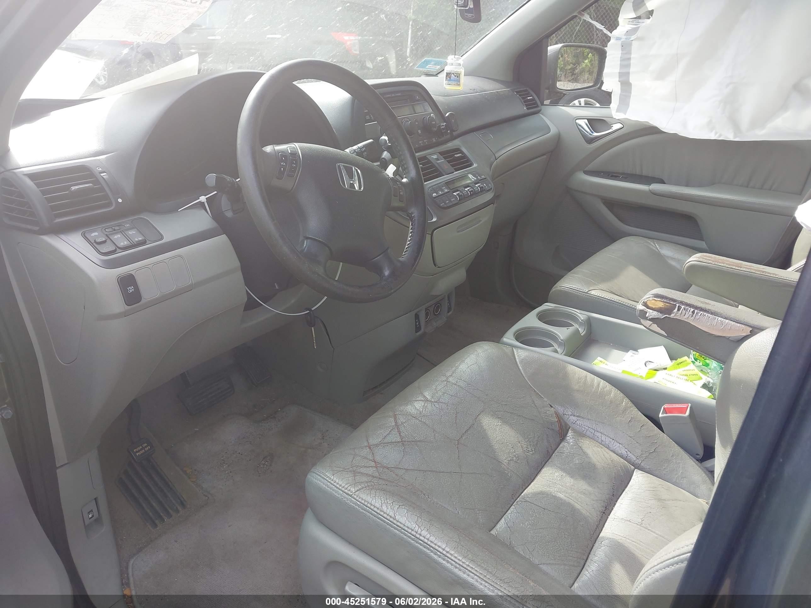 2007 Honda Odyssey Ex-l Gray vin: 5FNRL38637B440816