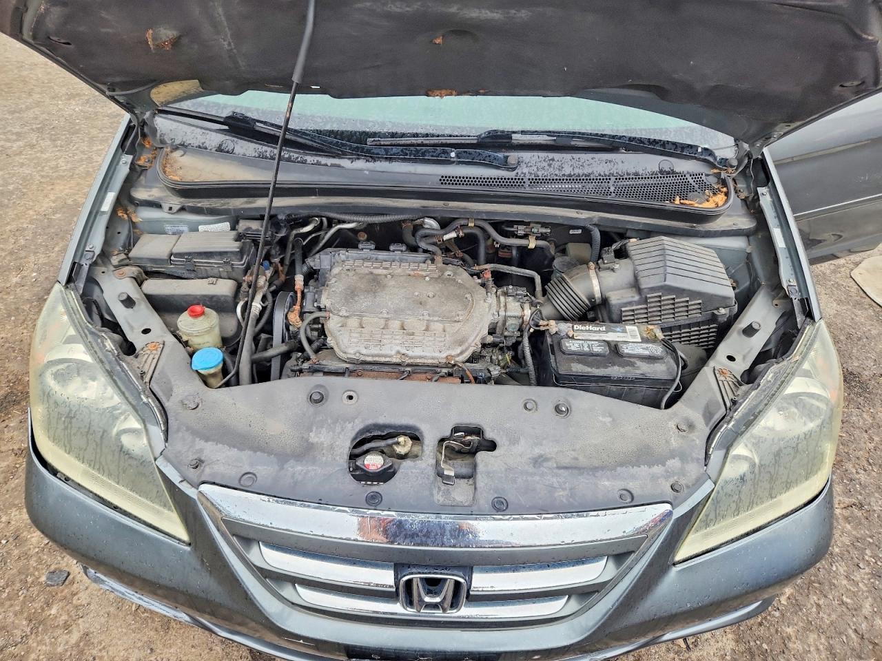 2007 Honda Odyssey Exl Gray vin: 5FNRL38637B458622