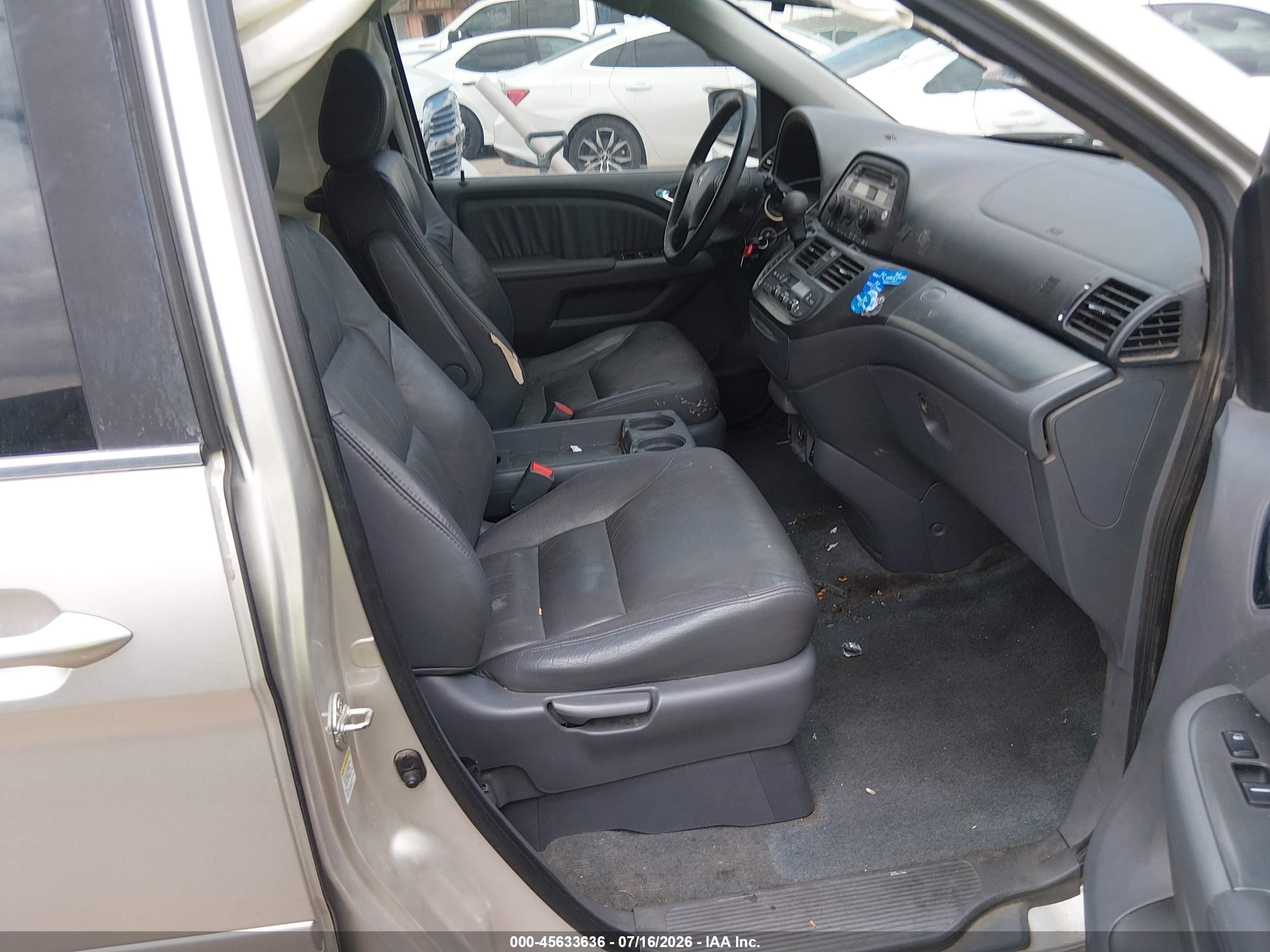 2007 Honda Odyssey Ex-l Серебряный vin: 5FNRL38637B458801