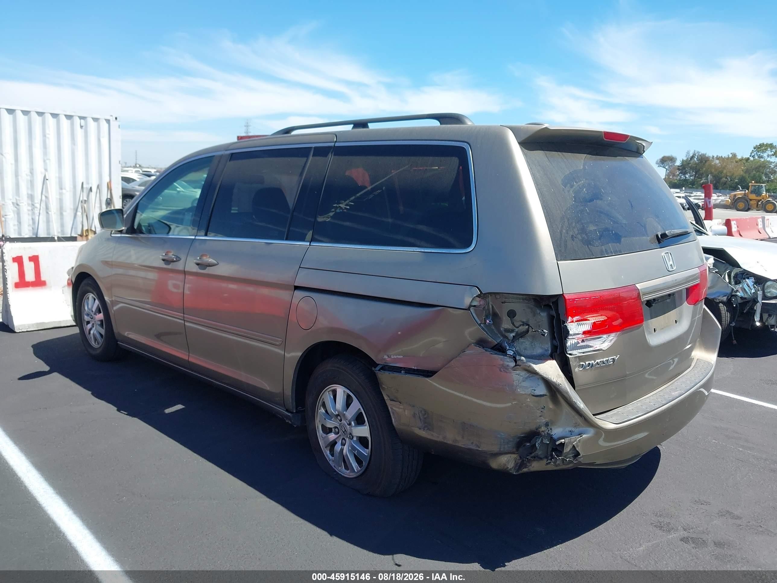 2008 Honda Odyssey Ex-l Gold vin: 5FNRL38638B071649