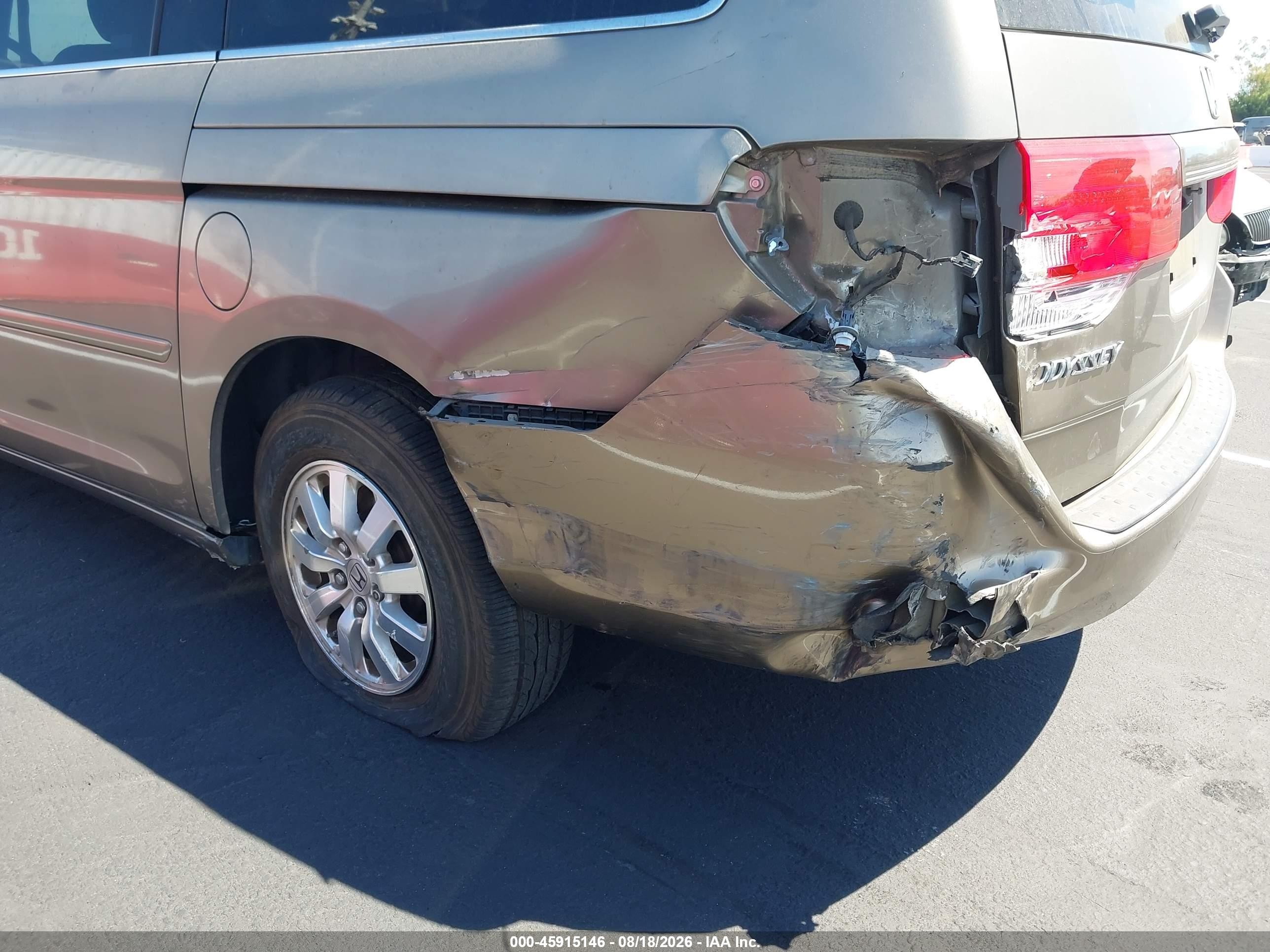 2008 Honda Odyssey Ex-l Gold vin: 5FNRL38638B071649