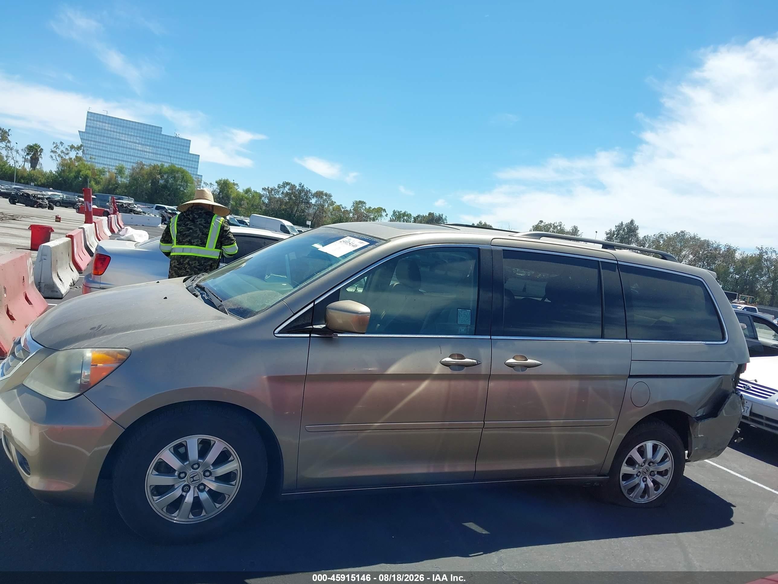 2008 Honda Odyssey Ex-l Gold vin: 5FNRL38638B071649