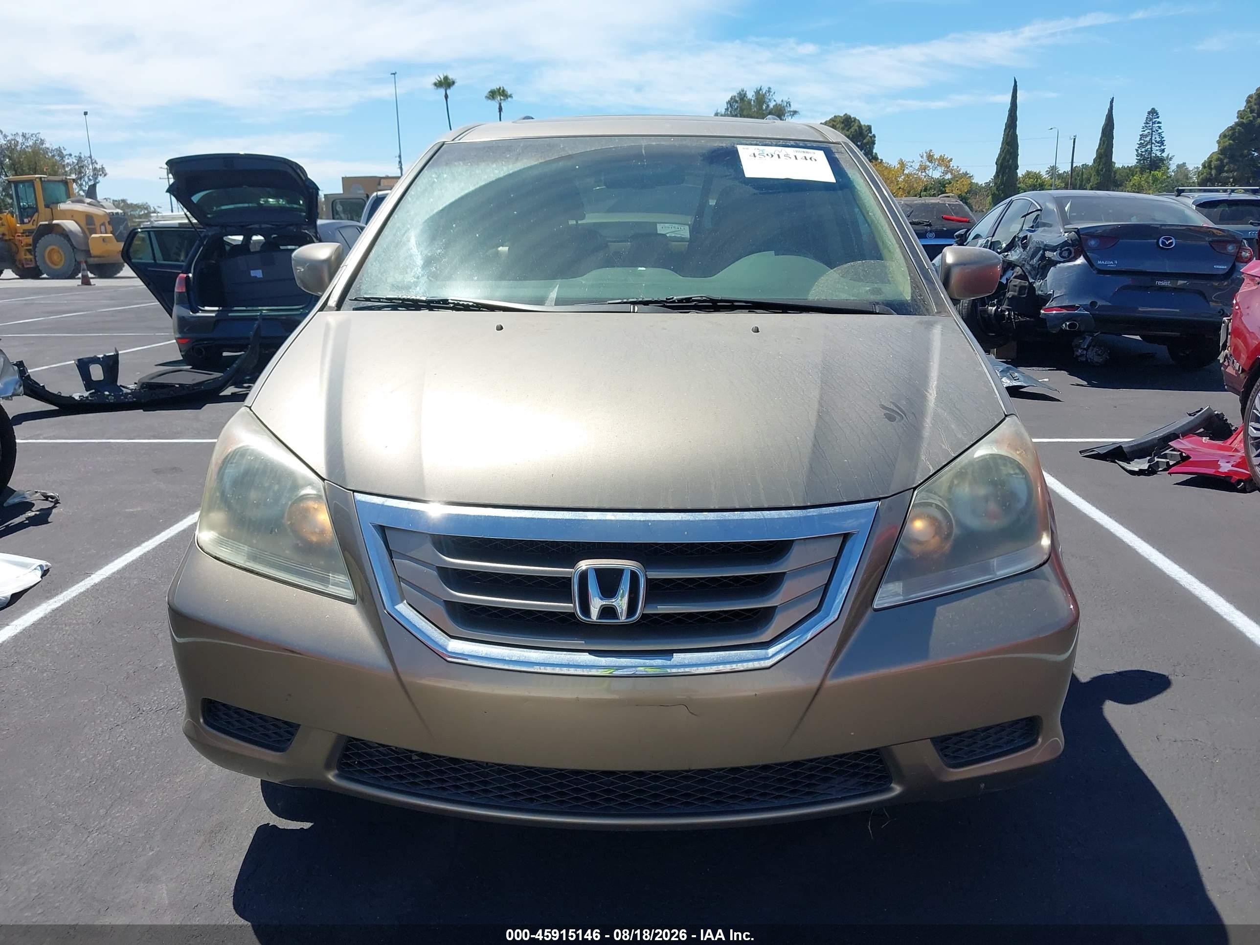 2008 Honda Odyssey Ex-l Gold vin: 5FNRL38638B071649