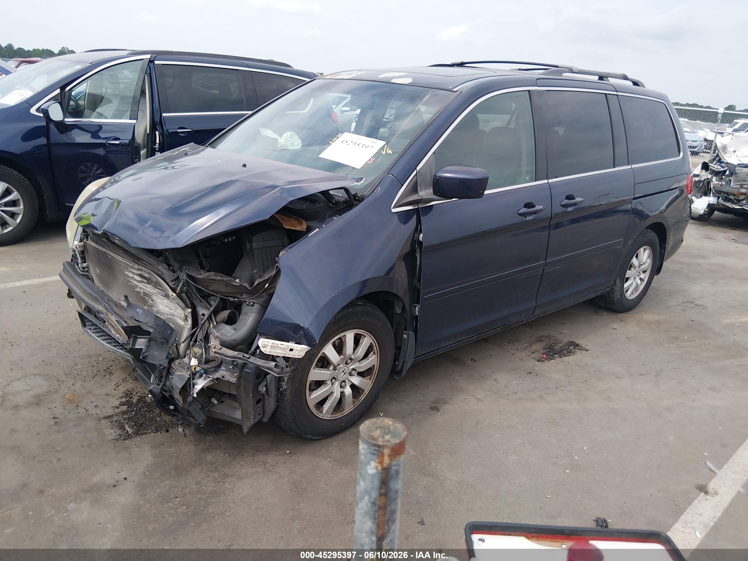 2008 Honda Odyssey Ex-l Синий vin: 5FNRL38638B074647
