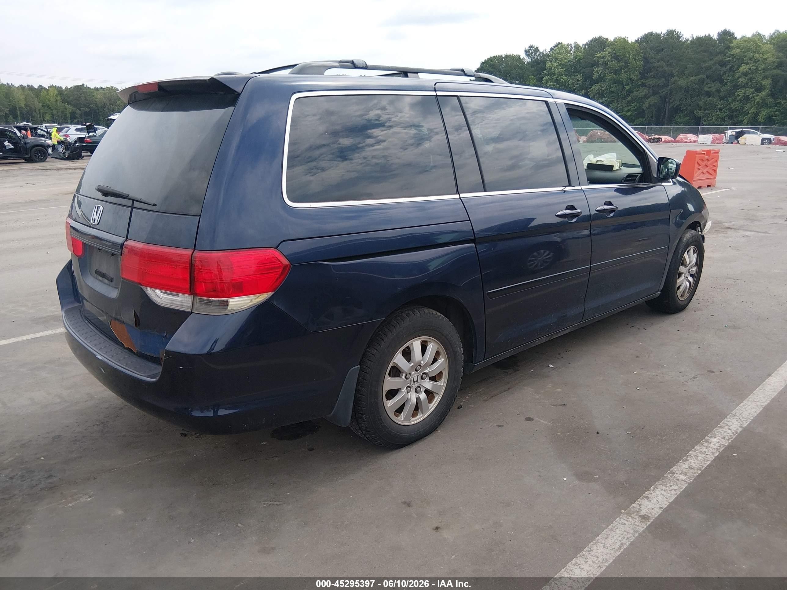 2008 Honda Odyssey Ex-l Синий vin: 5FNRL38638B074647