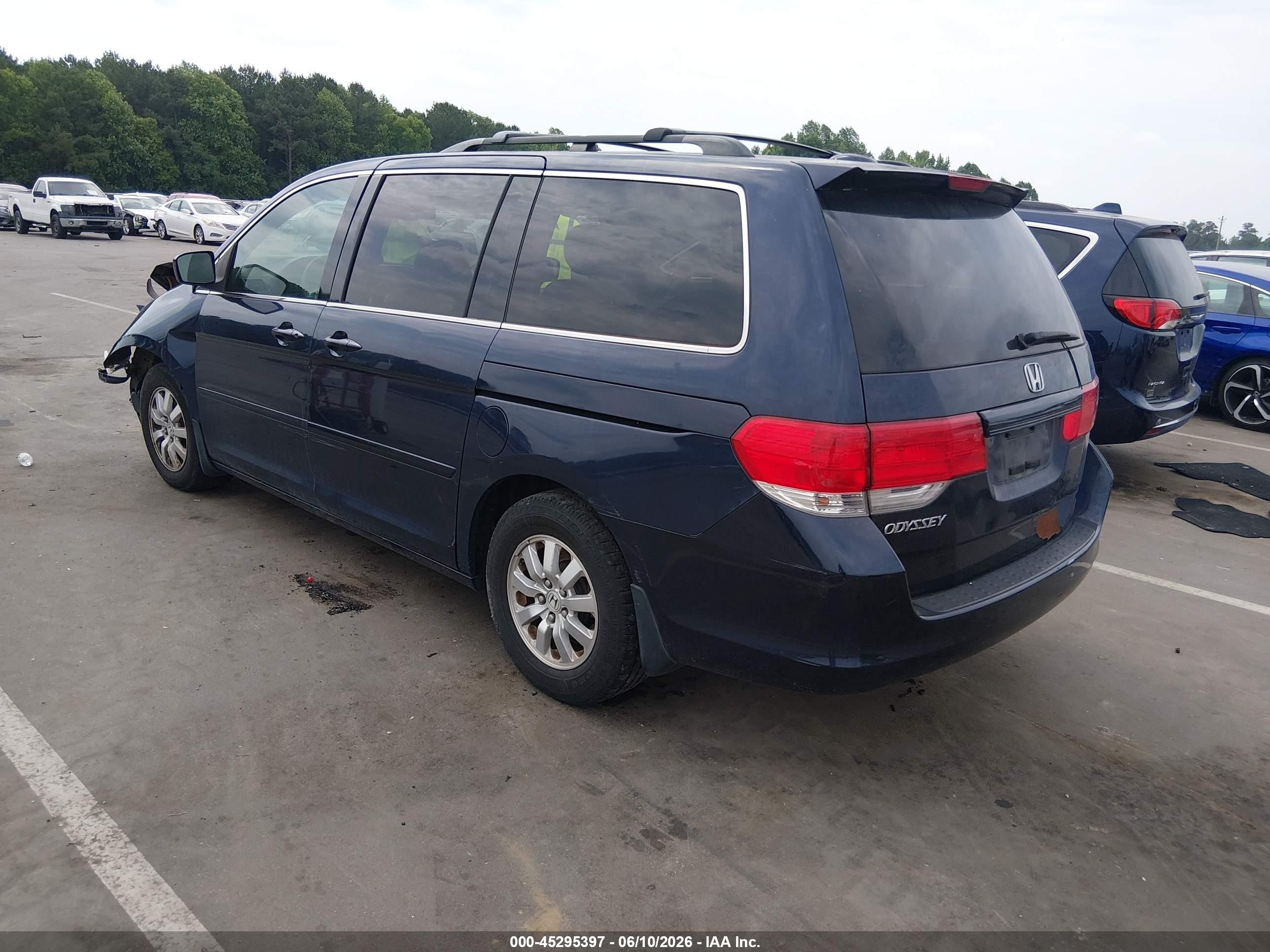2008 Honda Odyssey Ex-l Синий vin: 5FNRL38638B074647
