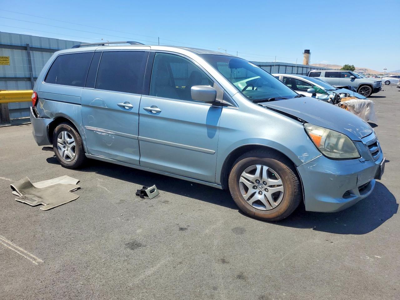 2006 Honda Odyssey Exl Silver vin: 5FNRL38646B007763