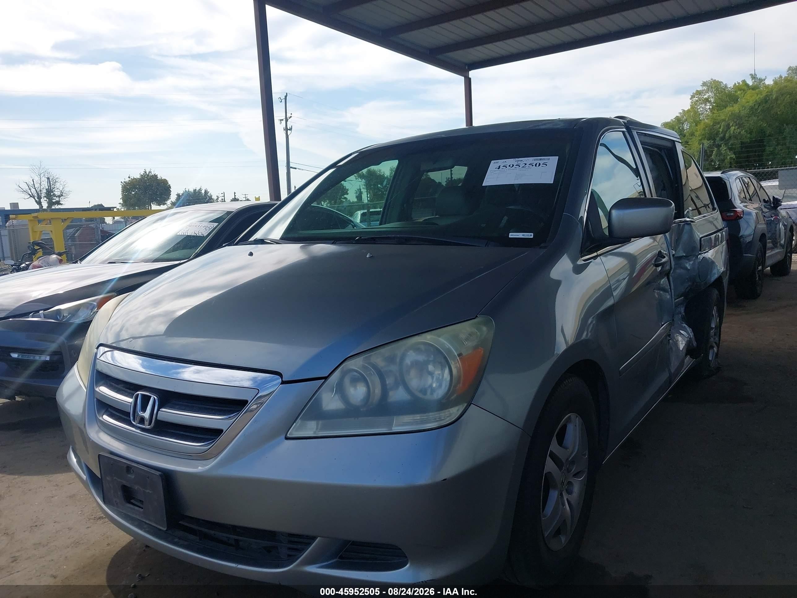 2006 Honda Odyssey Ex-l Silver vin: 5FNRL38646B044151