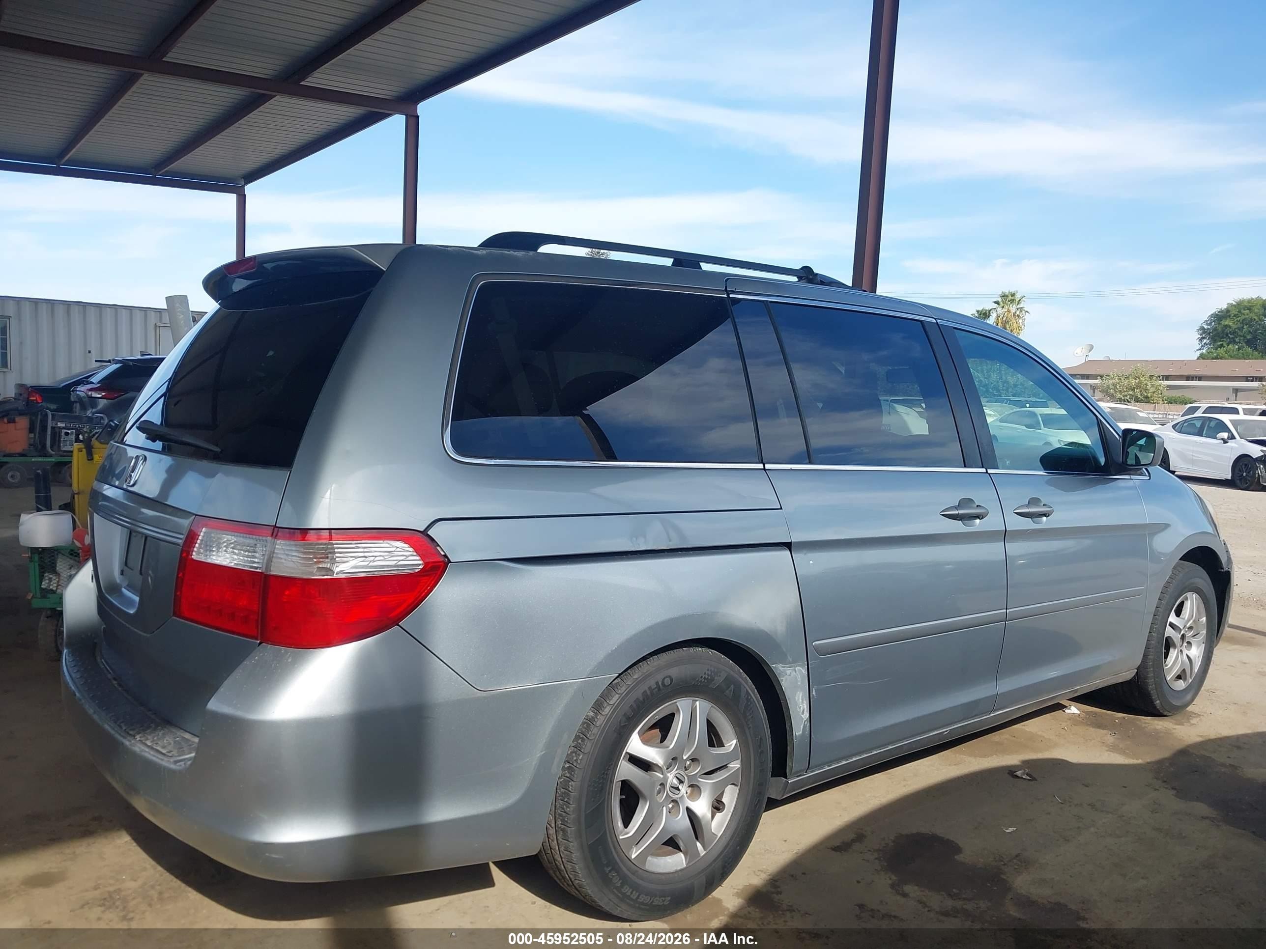 2006 Honda Odyssey Ex-l Silver vin: 5FNRL38646B044151
