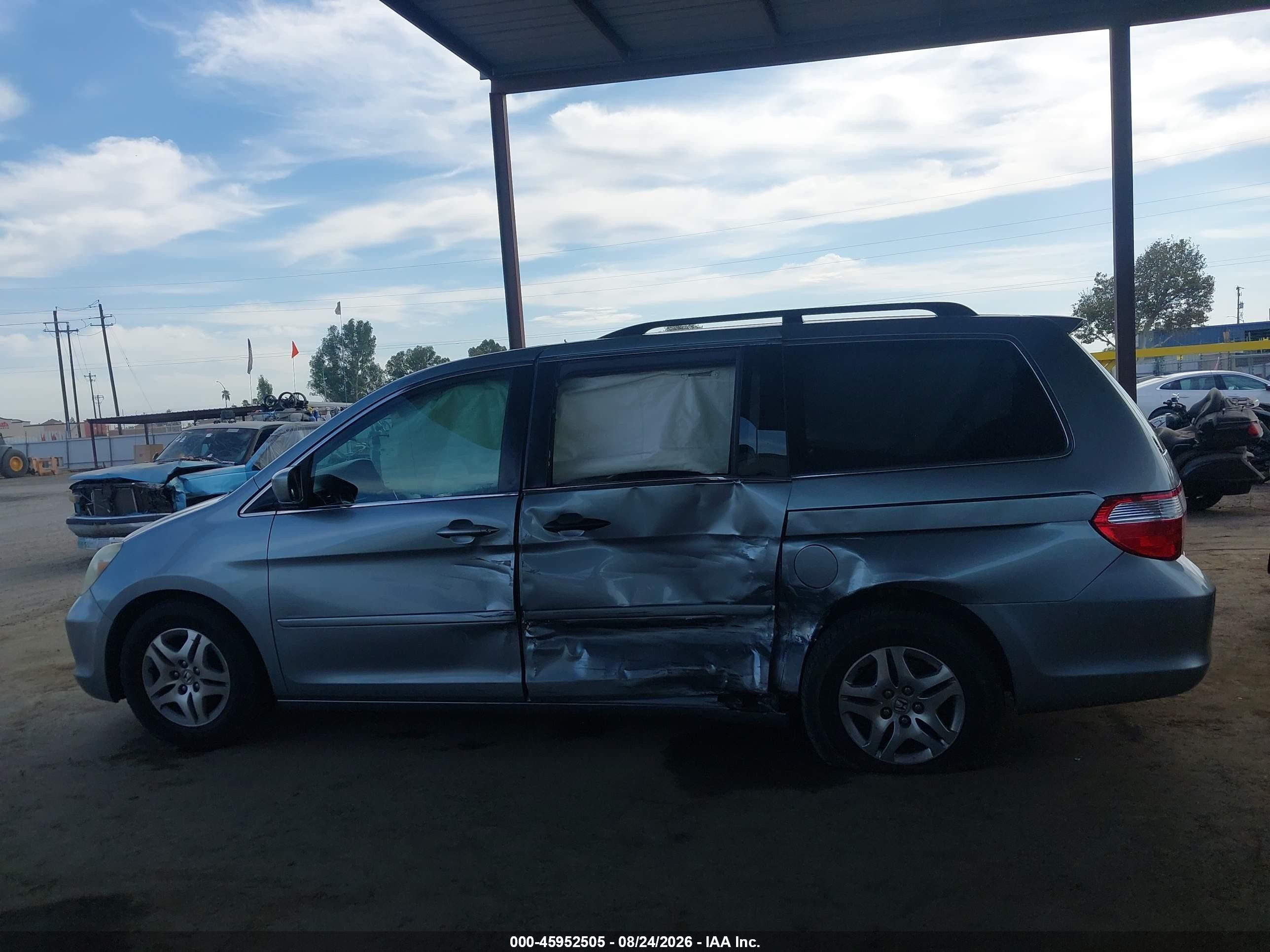 2006 Honda Odyssey Ex-l Silver vin: 5FNRL38646B044151