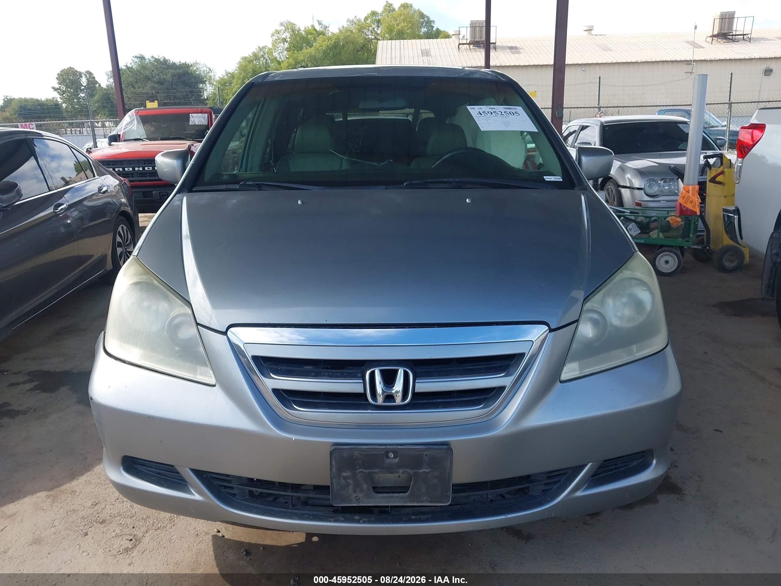 2006 Honda Odyssey Ex-l Silver vin: 5FNRL38646B044151