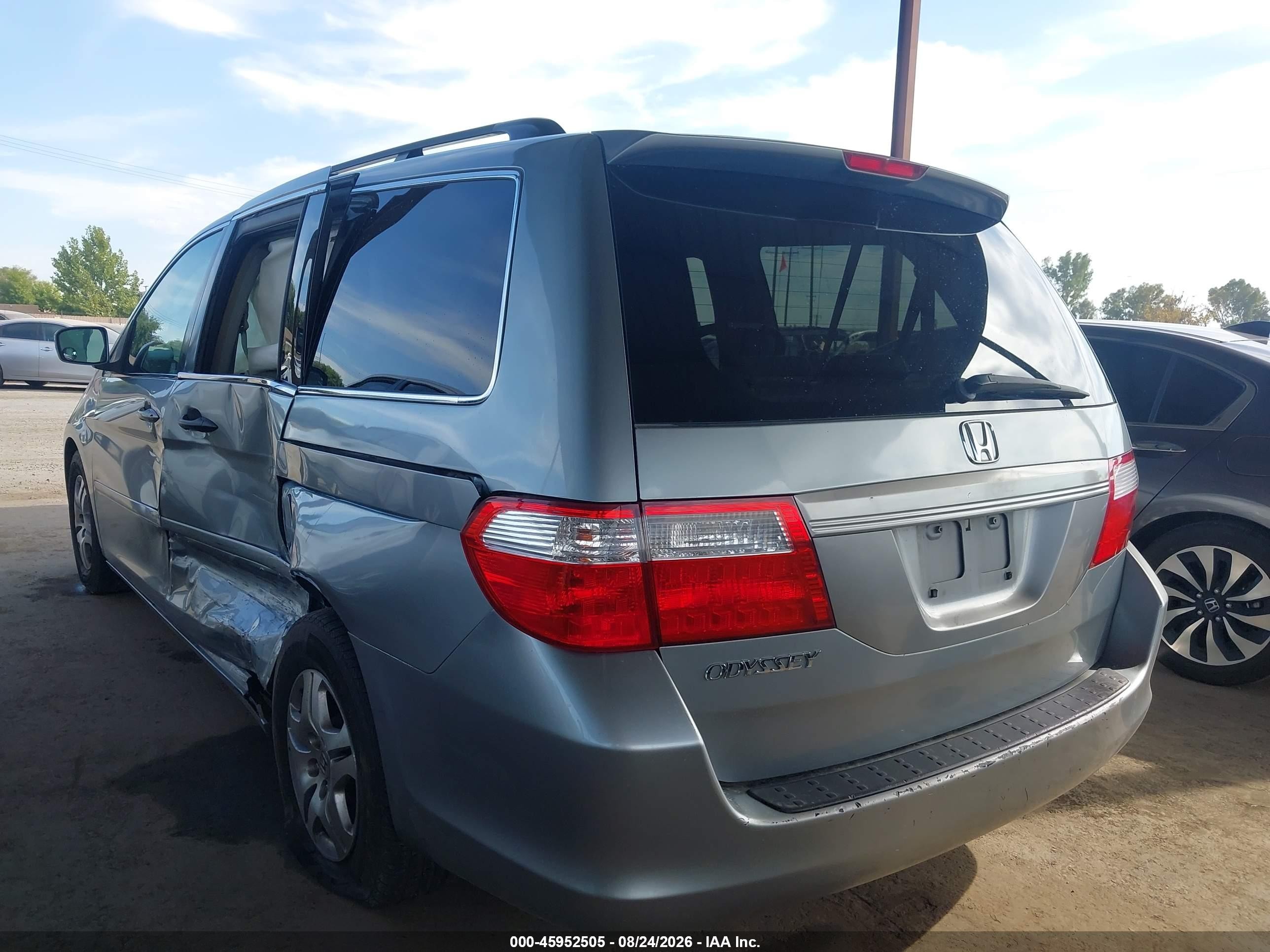 2006 Honda Odyssey Ex-l Silver vin: 5FNRL38646B044151