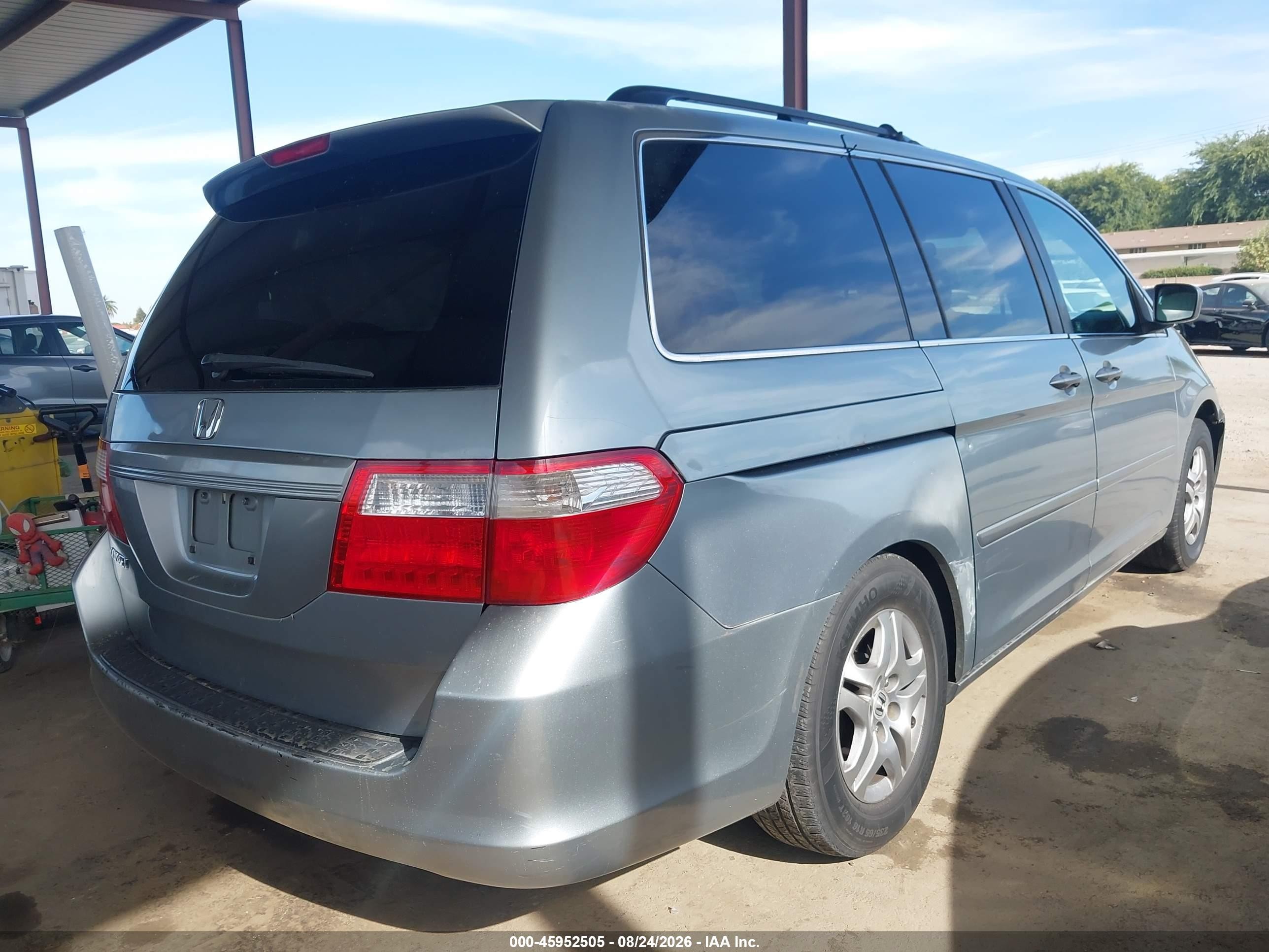 2006 Honda Odyssey Ex-l Silver vin: 5FNRL38646B044151