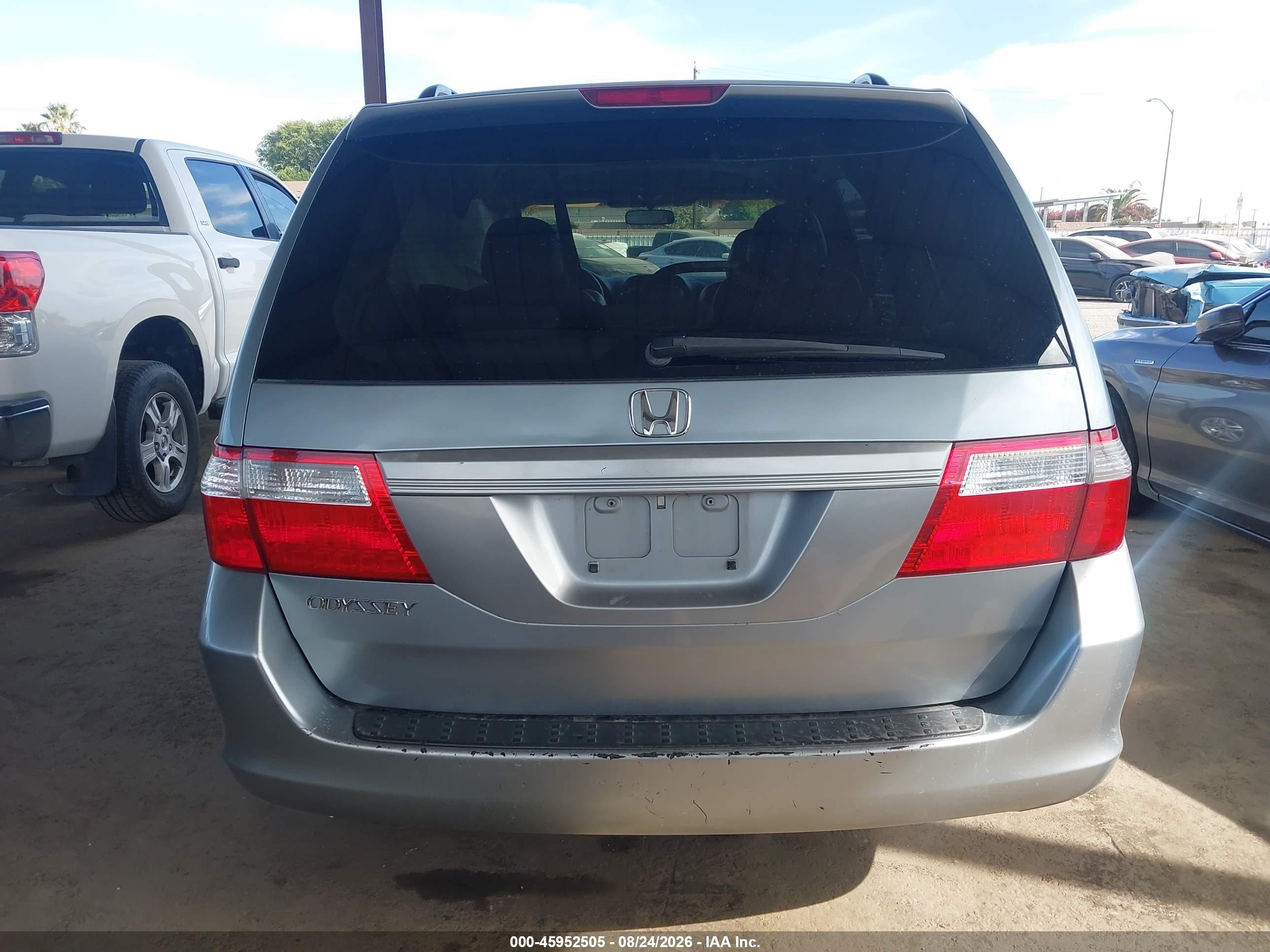 2006 Honda Odyssey Ex-l Silver vin: 5FNRL38646B044151
