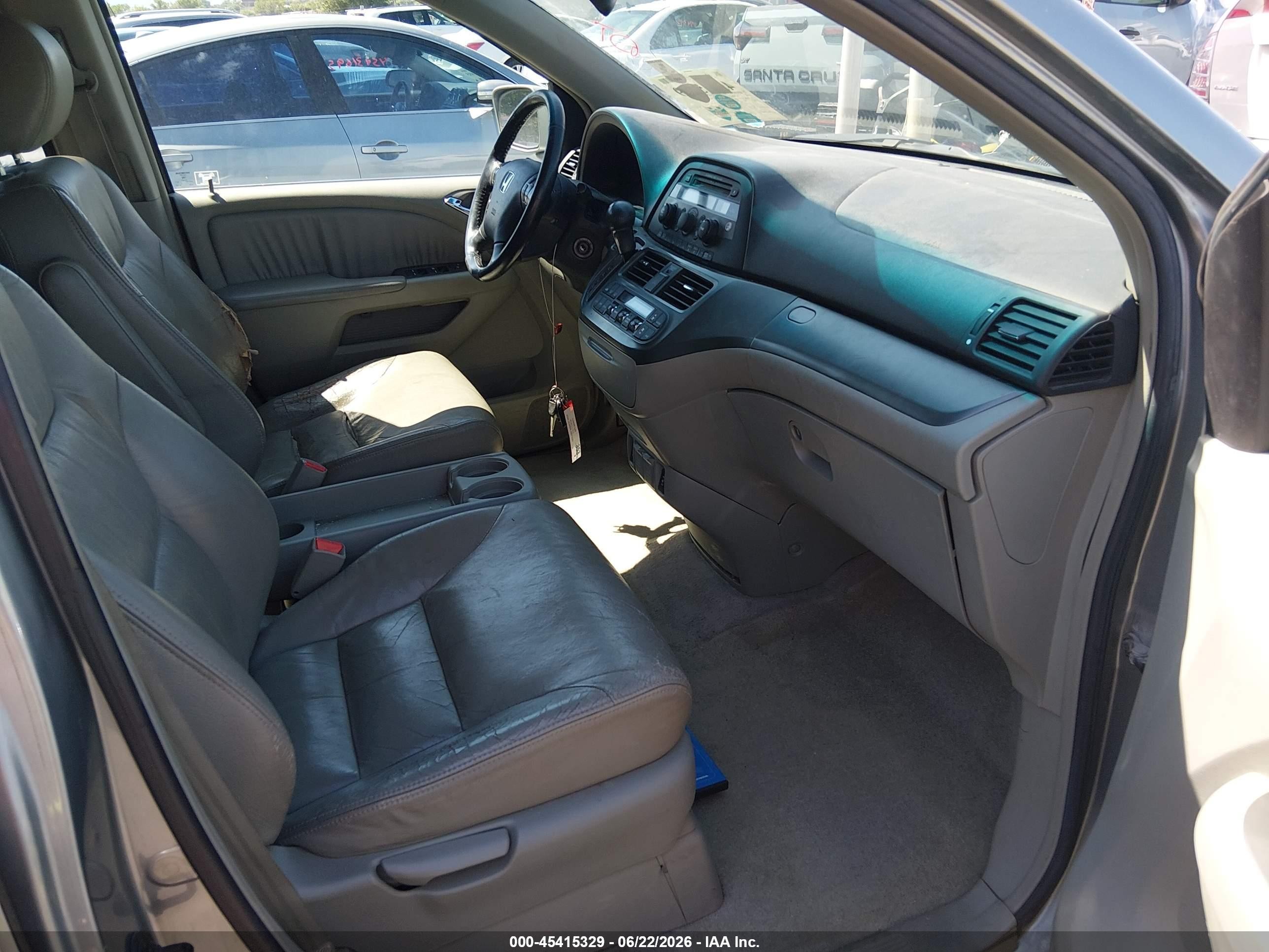 2006 Honda Odyssey Ex-l Blue vin: 5FNRL38646B055442