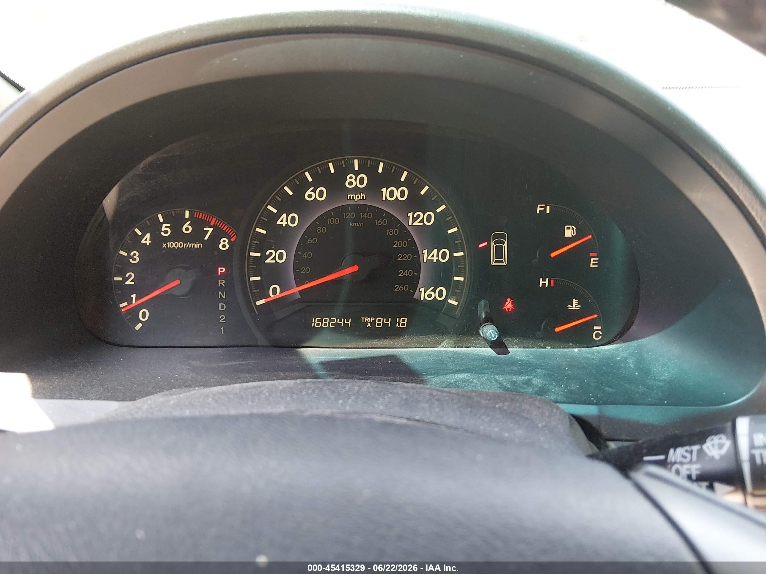 2006 Honda Odyssey Ex-l Blue vin: 5FNRL38646B055442