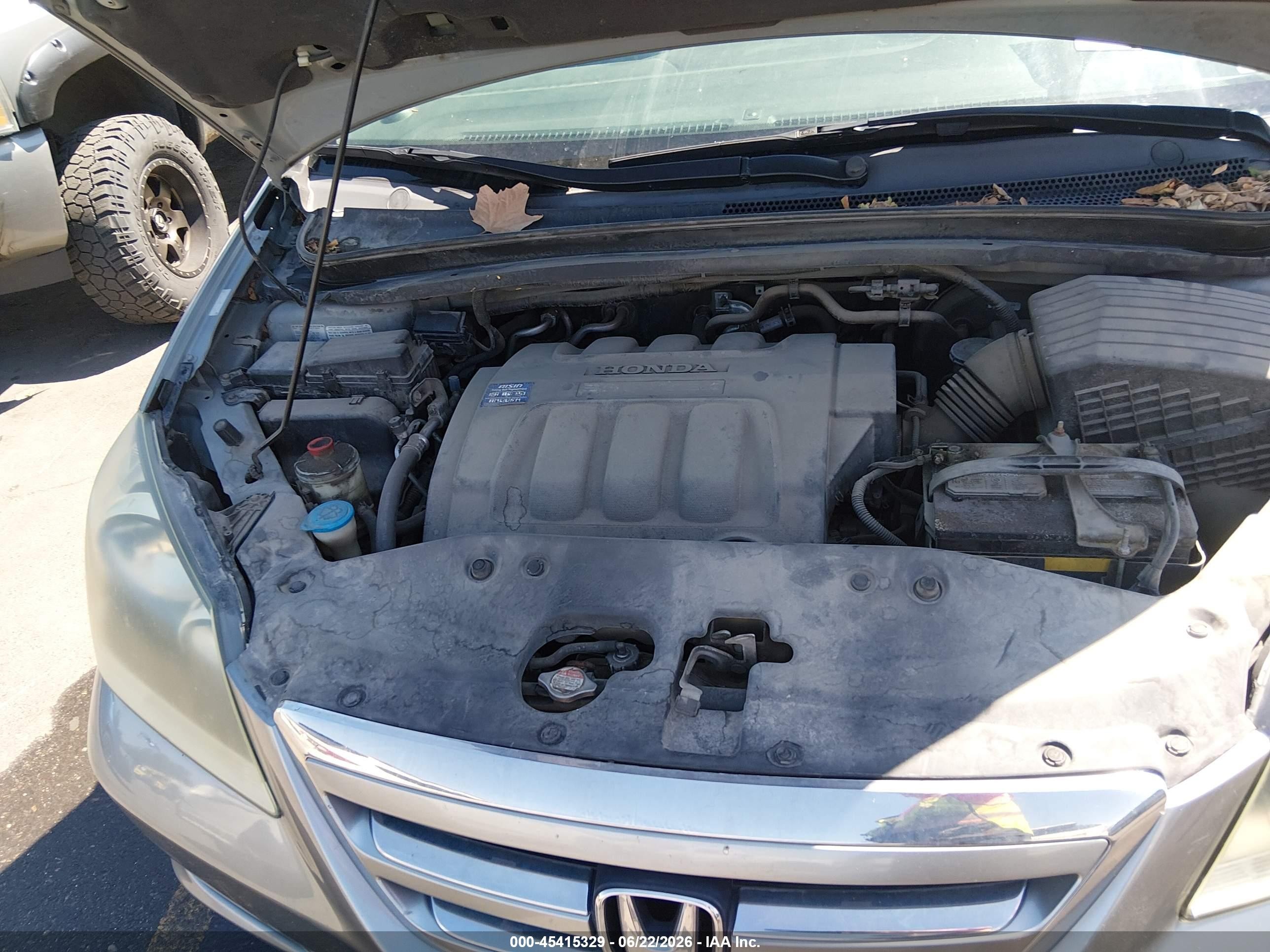 2006 Honda Odyssey Ex-l Blue vin: 5FNRL38646B055442