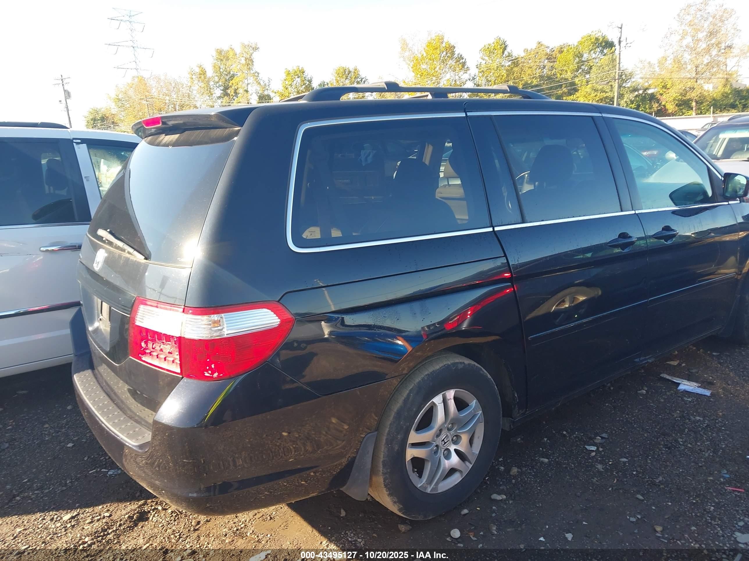 2006 Honda Odyssey Ex-l Черный vin: 5FNRL38646B071527