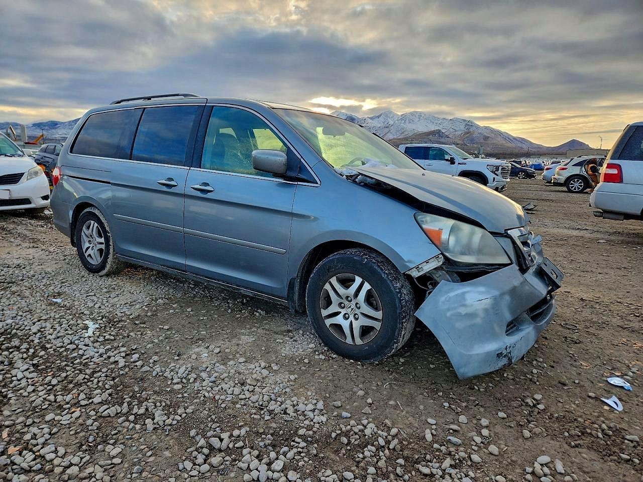 2006 Honda Odyssey Exl Teal vin: 5FNRL38646B077831