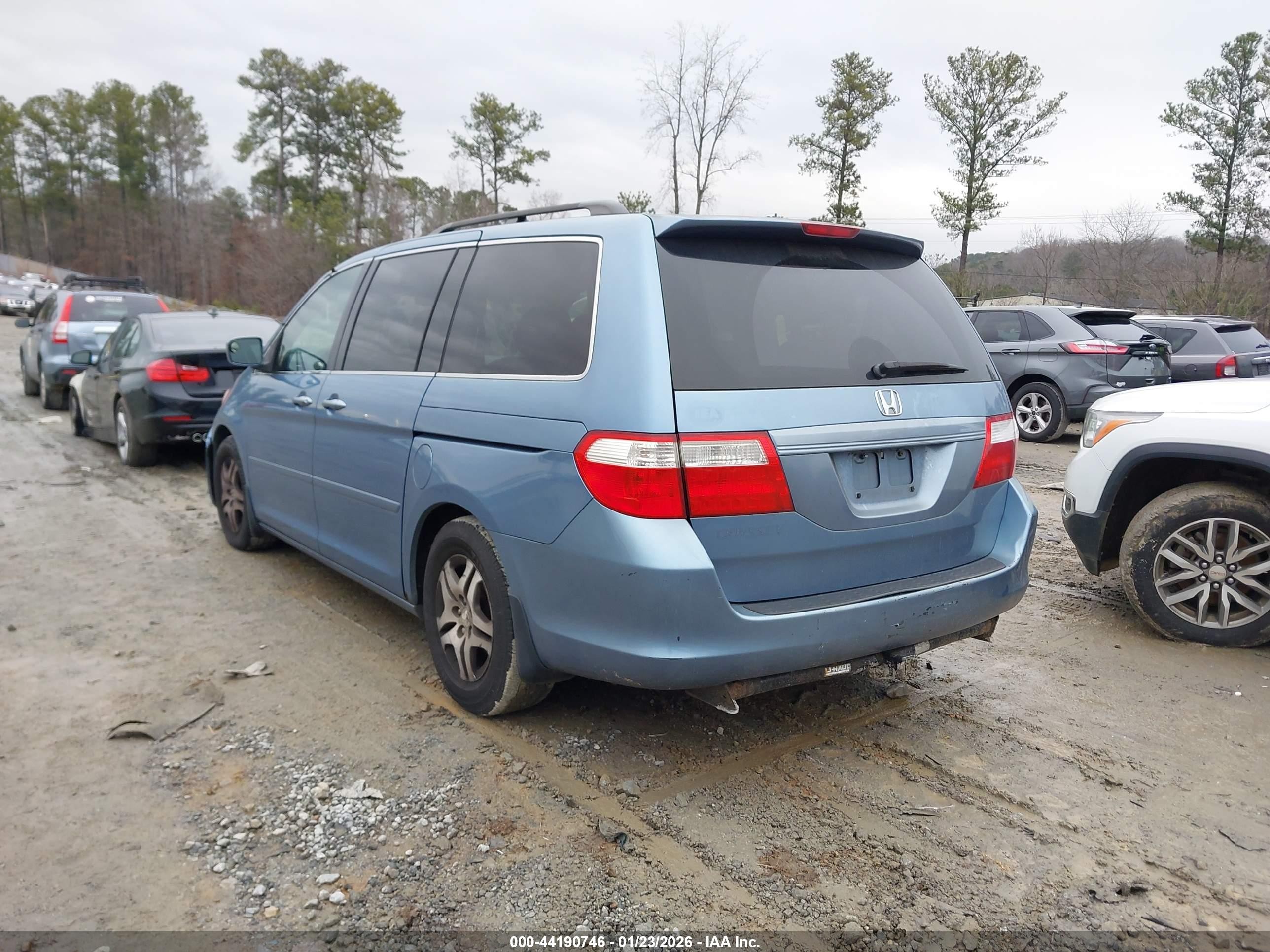 2006 Honda Odyssey Ex-l Blue vin: 5FNRL38646B115560