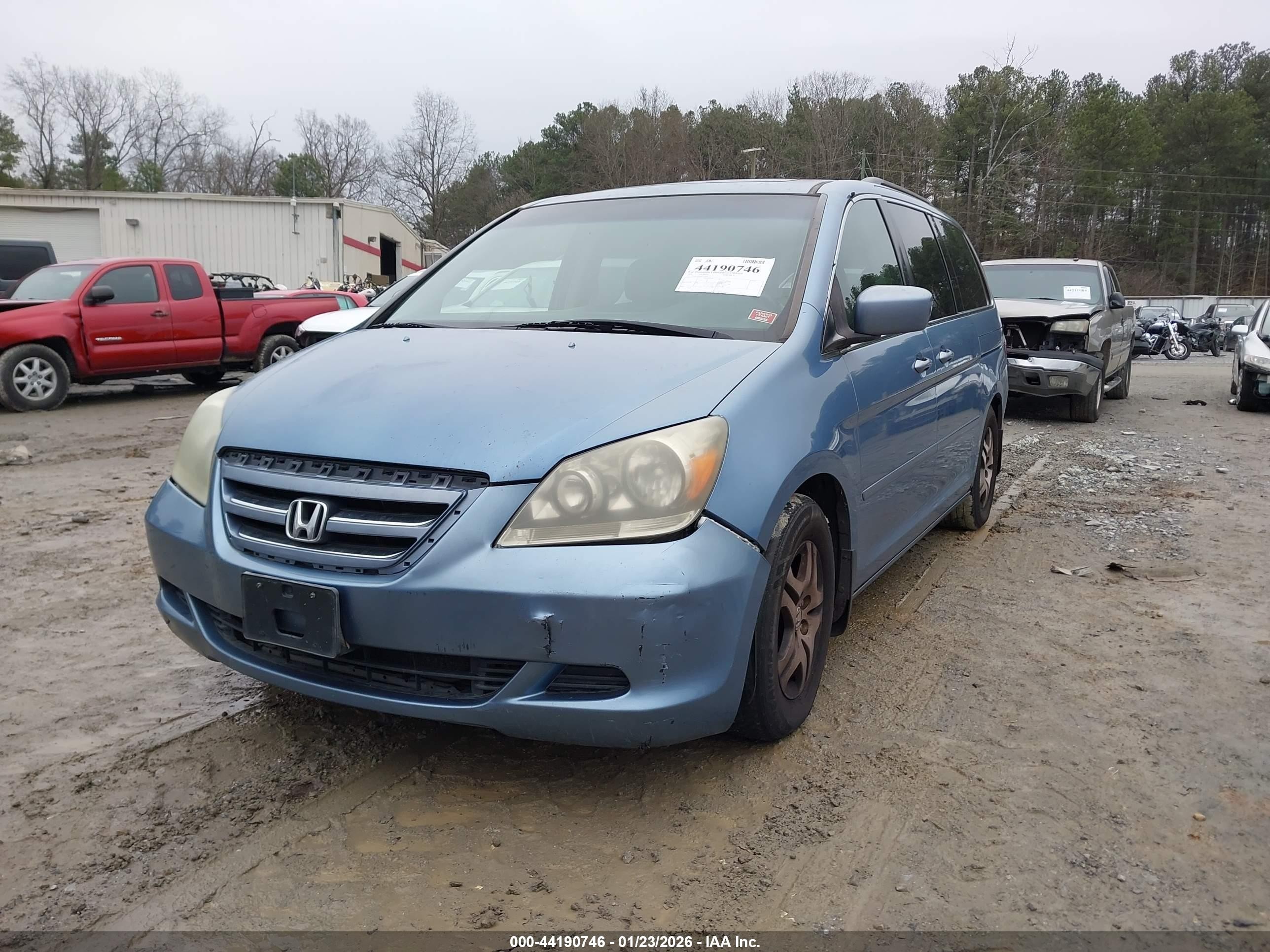 2006 Honda Odyssey Ex-l Blue vin: 5FNRL38646B115560