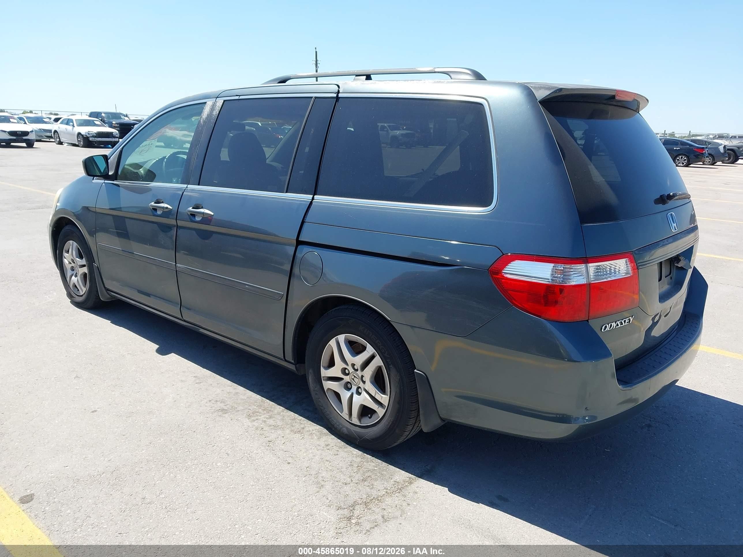2006 Honda Odyssey Ex-l Gray vin: 5FNRL38646B406091