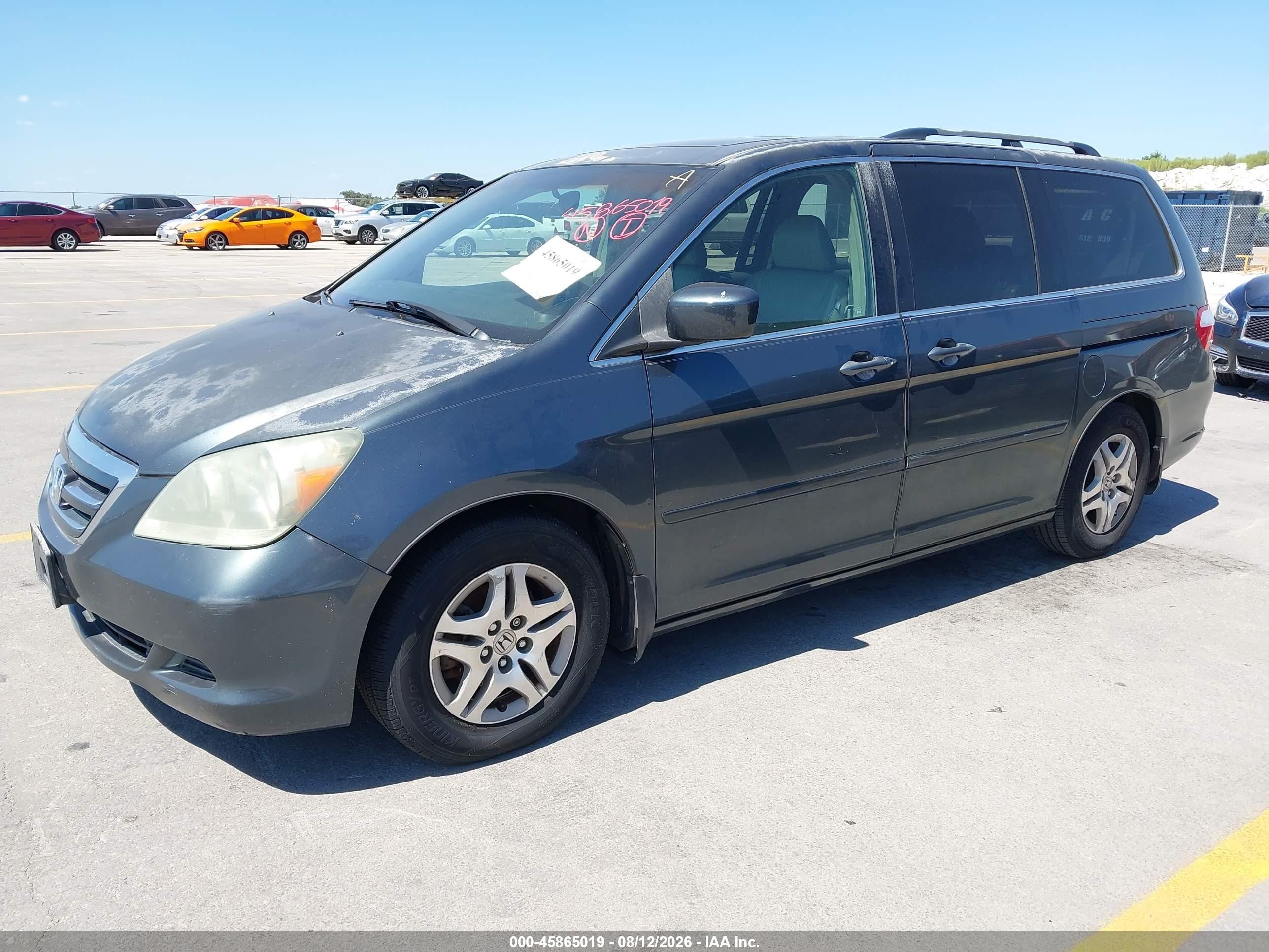 2006 Honda Odyssey Ex-l Gray vin: 5FNRL38646B406091