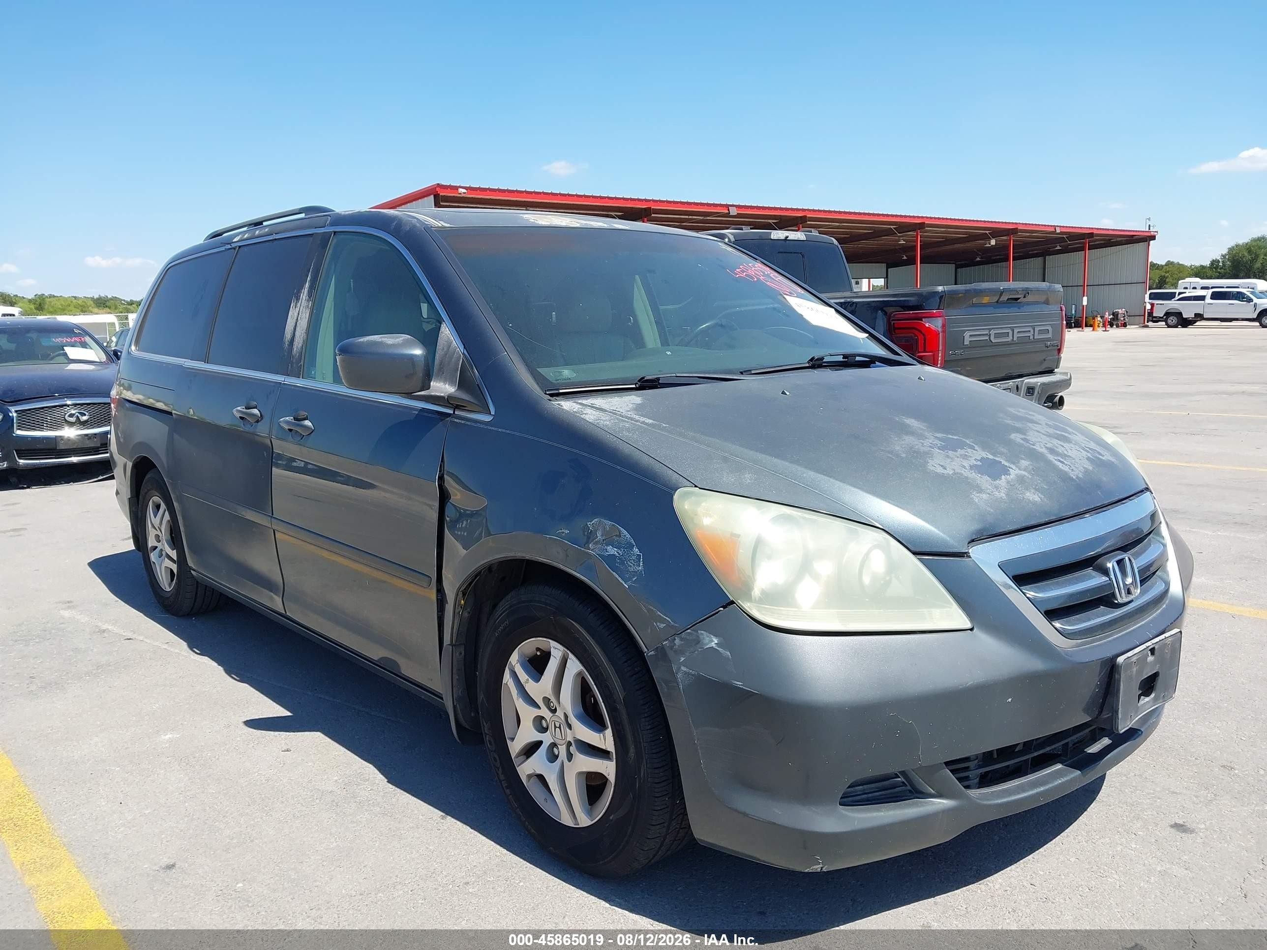 2006 Honda Odyssey Ex-l Gray vin: 5FNRL38646B406091