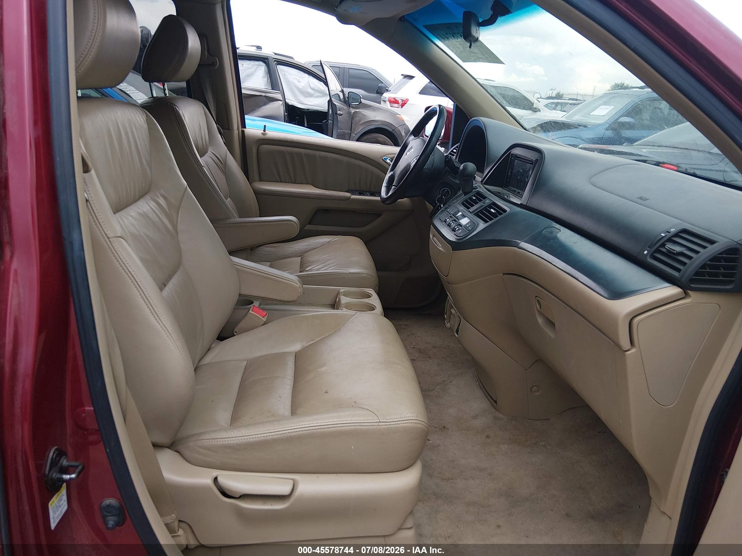 2006 Honda Odyssey Ex-l Red vin: 5FNRL38646B410089