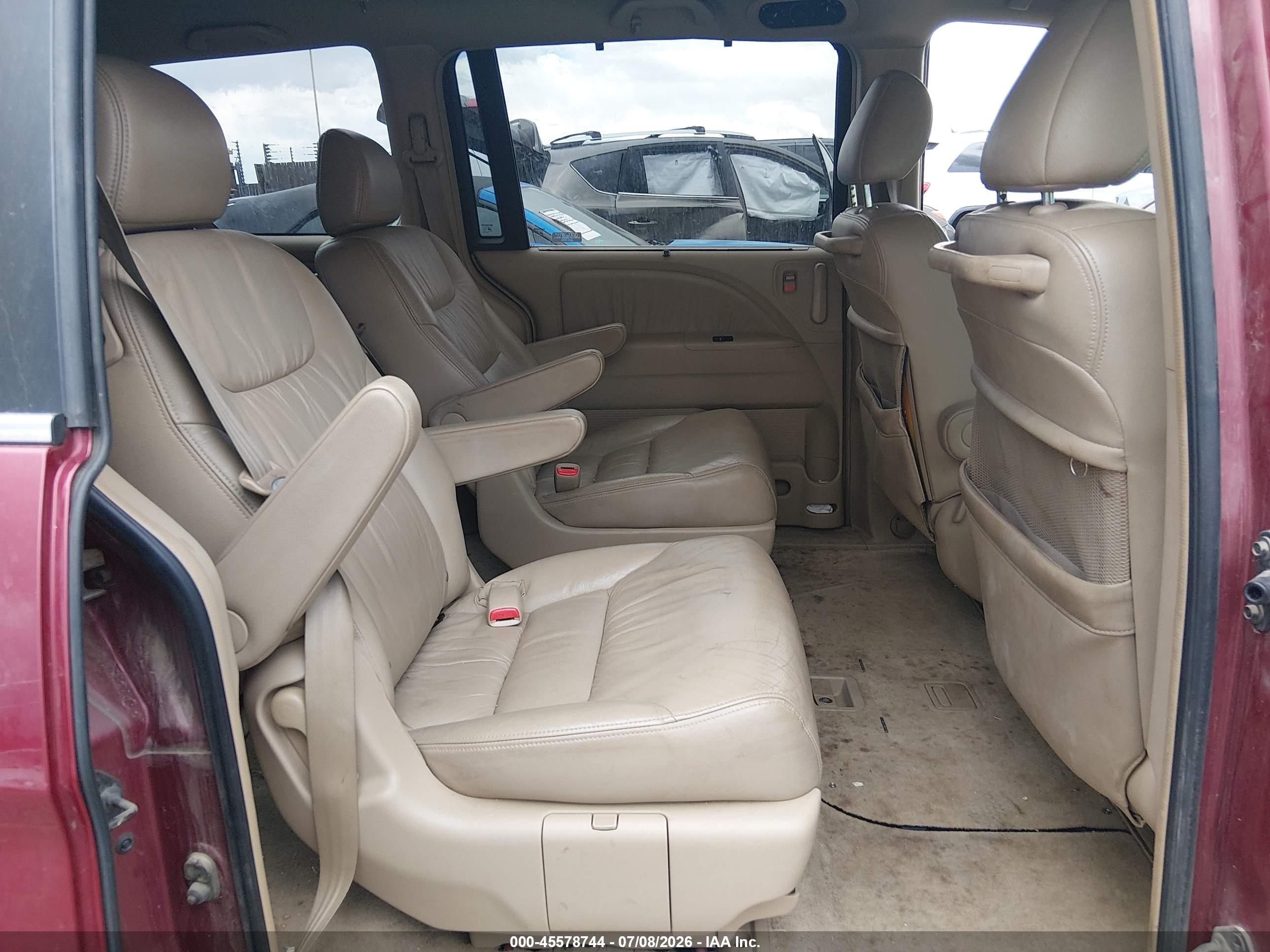 2006 Honda Odyssey Ex-l Red vin: 5FNRL38646B410089